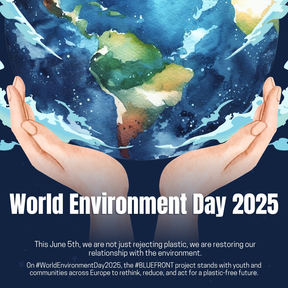 🌍💧 World Environment Day 2025 🌱💙
Today, we celebrate the planet that sustains us—and renew our commitment to protecting it. Under this year’s theme “Beat Plastic Pollution,” we’re reminded that every action counts!
In #BLUEFRONT, we’re empowering youth across Europe to take the lead in shaping a more sustainable, just, and resilient relationship with water.
✨ Through community research, creative action, and bold ideas, we're building momentum for a better tomorrow, together.
🌿 The environment isn’t someone else’s responsibility.
It’s ours. It’s yours. It’s now.
📍 Learn more about our work: www.bluefront.info
#WorldEnvironmentDay2025 #BlueFront #ErasmusPlus #BeatPlasticPollution #YouthForChange #WaterJustice #Sustainability #BlueEconomy #EUClimateAction #EuropeanGreenDeal