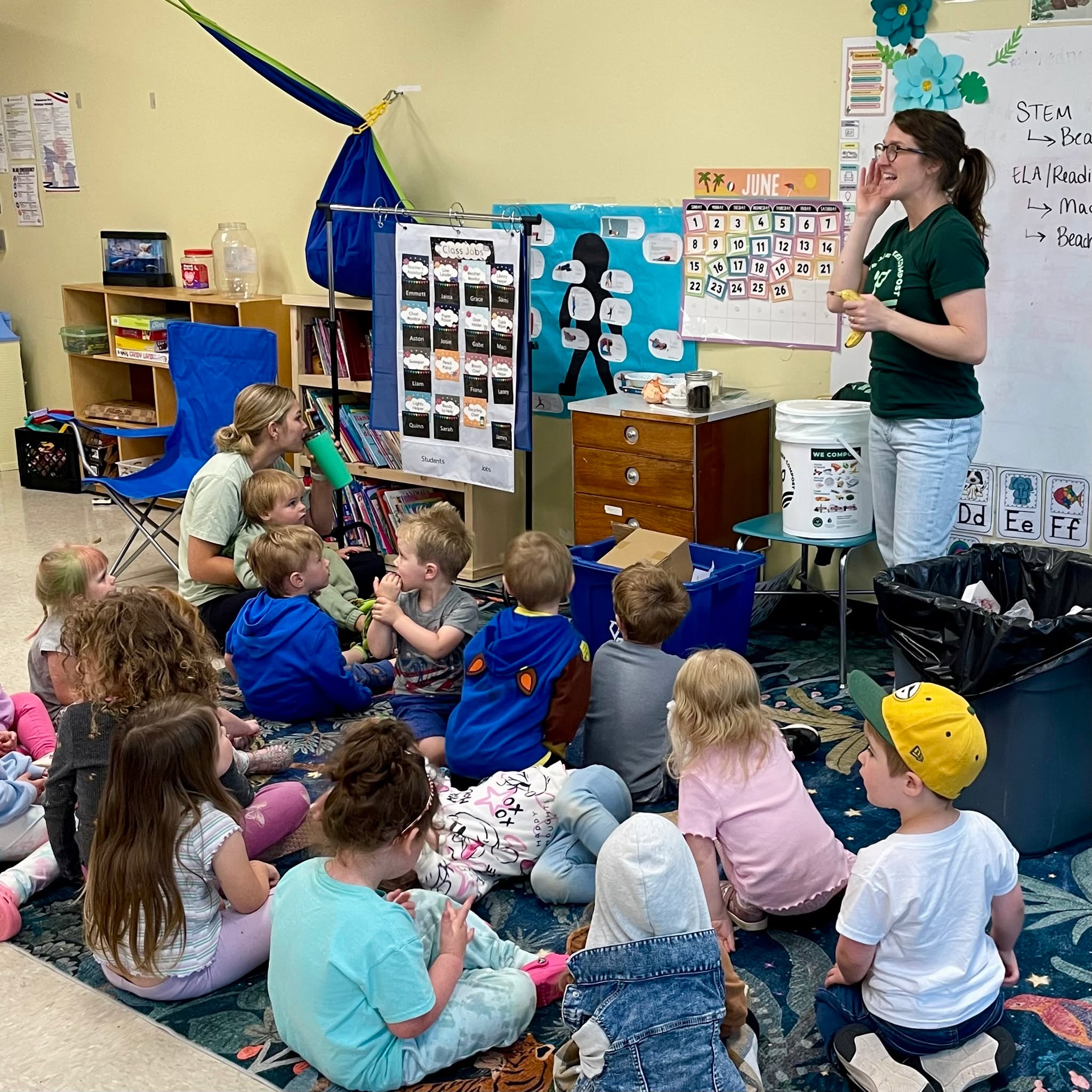 Feel good Friday! These lil cuties starting composting at Hema-Tyke Childcare & Education Center. Teaching littles about composting is our FAVORITE. These kiddos are growing up knowing their food scraps make soil to grow new food. This is the kind of community change we're talkin bout! #feelgoodfriday #kidsarethefuture #bethechange #composting #zerowaste #sustainability #compostatyourschool