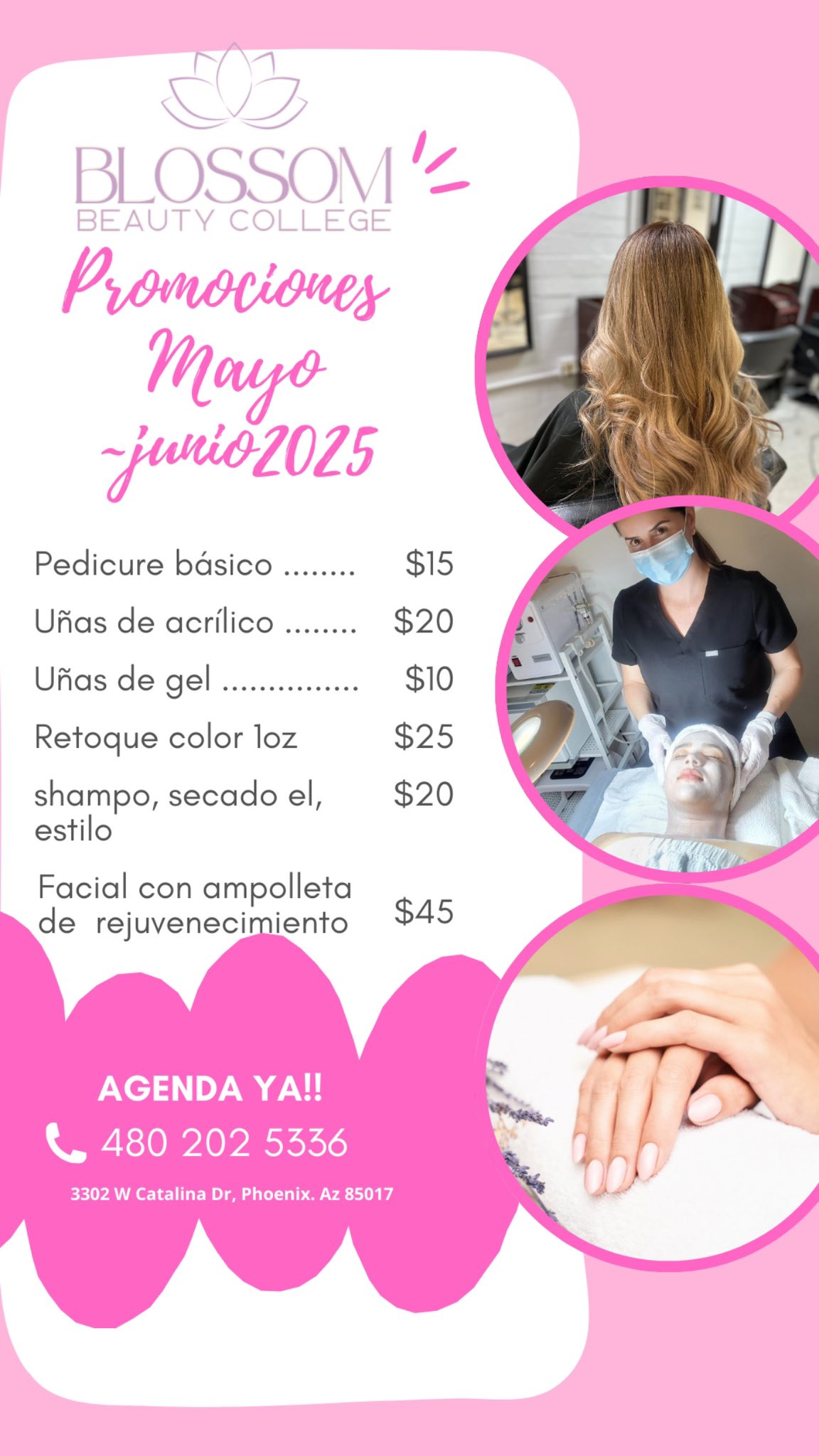 Si buscas servicios de belleza de calidad y con precios bajos.
Llama para agendar
480 202 5336