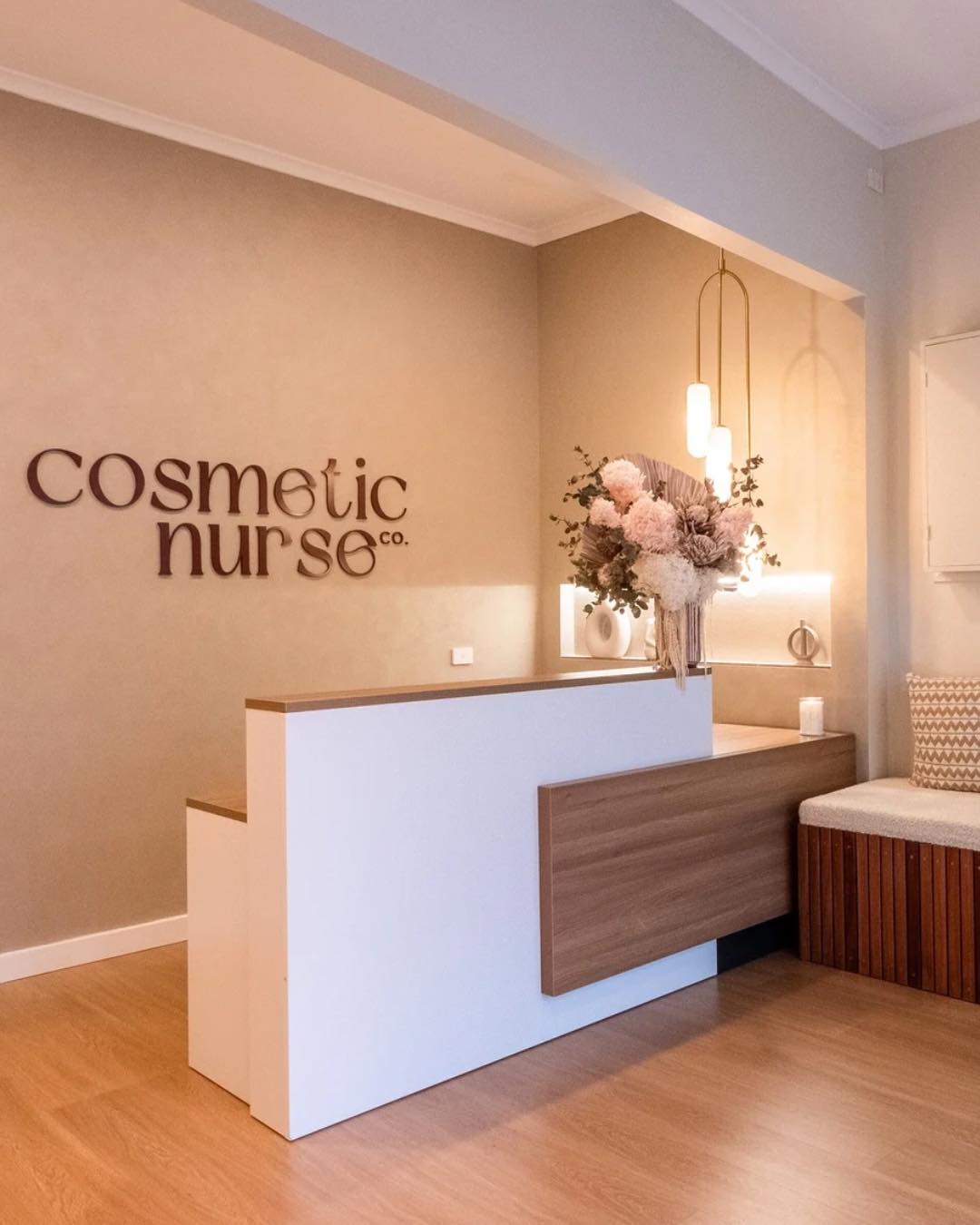 Our beautiful reception is the first thing you see when you walk through our doors. It truly is a warm and welcoming space.
Our services include
▫️ Cosmetic Medical Consultations (wrinkles and volume loss)
▫️ Hay-fever Reducing Consultations
▫️ IPL Consultations (skin rejuvenation, redness/vascular and pigmentation)
▫️Skin Needling
▫️IPL Light Therapy
▫️Facials
Book Online
409 Melbourne Rd Newport
03 9018 9328
Info@cosmeticnurseco.com
www.cosmeticnurseco.com