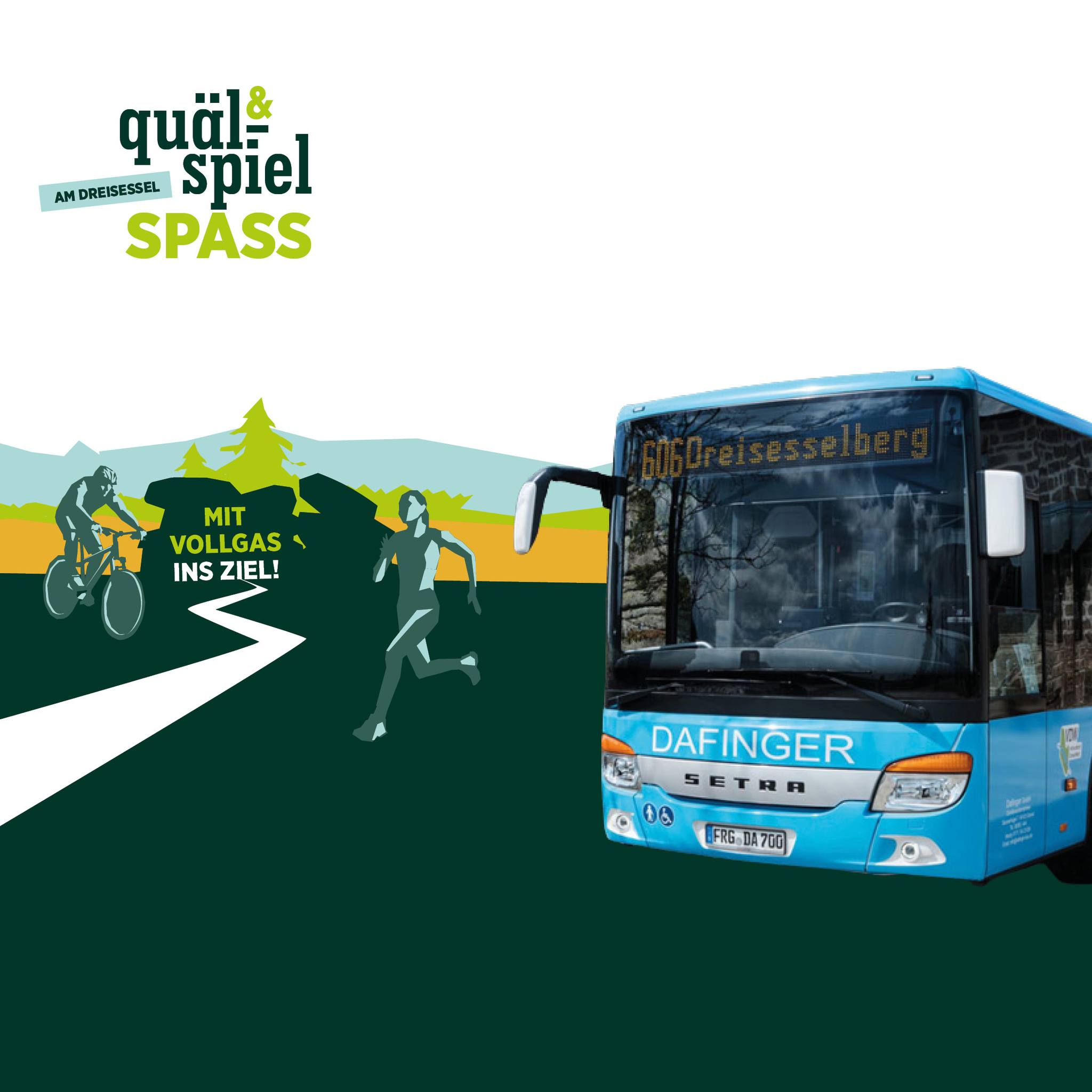 🚌 BUS SHUTTLE & GEPÄCKTRANSPORT
✅ Für alle: kostenlos! Egal ob Teilnehmer, Zuschauer oder Fans
🎒 Gepäck dabei? Kein Problem! Wir bringen es für dich auf den Dreisessel rauf:
👉 Einfach am Arbeiter-Parkplatz vom Rathaus abgeben
⏰ Abfahrt & Annahmeschluss: 11:00 Uhr
1) Busshuttle TDS:
Abfahrt: Neureichenau beim Startbereich 11:30 Uhr
Ankunft: Dreisessel Parkplatz
Abfahrt: Dreisessel Parkplatz 14:30 Uhr, 15:30 Uhr, 17:00 Uhr
Ankunft: Neureichenau
2) Dreisesselbus Linie 606:
Abfahrt: Dreisessel Parkplatz 15:30 Uhr, 18:00 Uhr
Ankunft: Neureichenau
#toporganisiert #kostenlos #gepäcktransport #busshuttle #fahrrad #tagdessports #dreisesselgemeinde #quälspass #quälspassamdreisessel #dreisesselberg #dreisessel #spielspass #kidsrace #racenight #laufen #mtb #walken #bergrennen #SportEvent2025