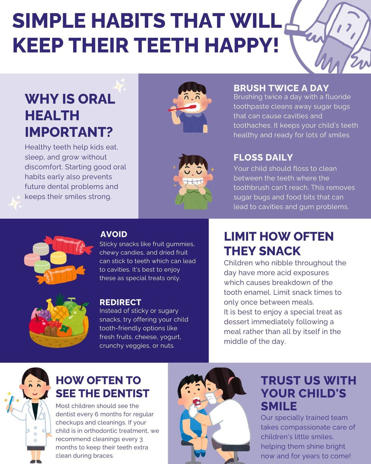 🦷✨ At Dr. Gila Dorostkar Pediatric Dentistry, we’re all about building healthy habits that last a lifetime.
From brushing to checkups, here are our top tips to help your child’s smile shine bright! 😁💫
Swipe, save, and share with a fellow parent!
#drgiladds #PediatricDentistry #HealthyHabits #KidsDentalCare #MarinMoms #HealthySmilesStartHere #KidsSmile #TherapyDog #OralHealthTips #ChildrensDentistry #Greenbrae #MillValley