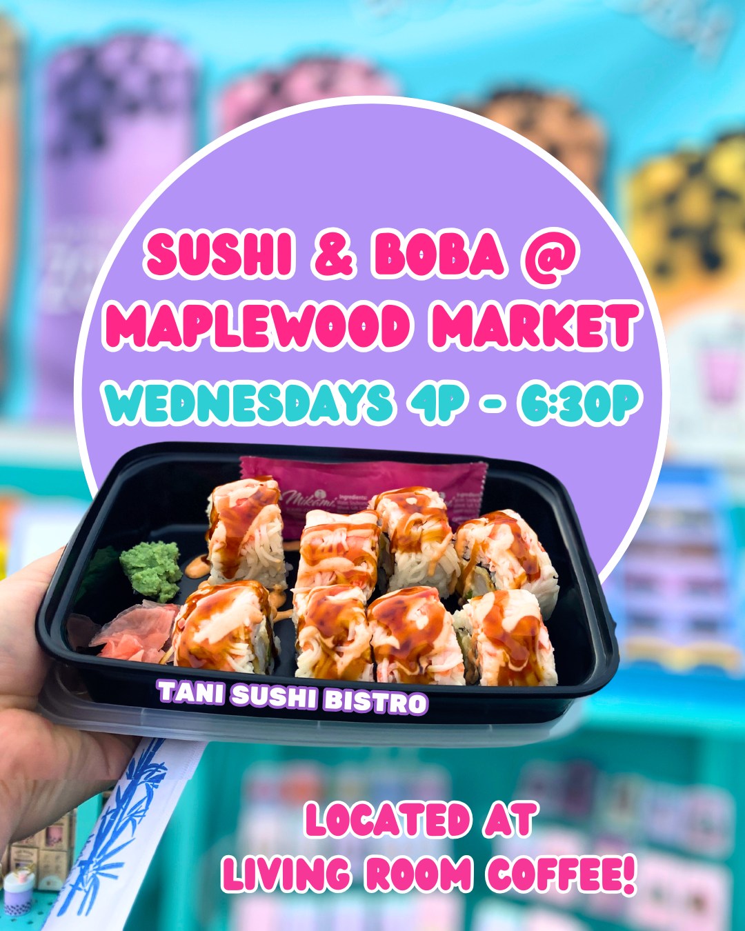 Did someone say sushi?!
Now available on Wednesdays 4p-6:30p
Only at @solfoodfarmersmarket