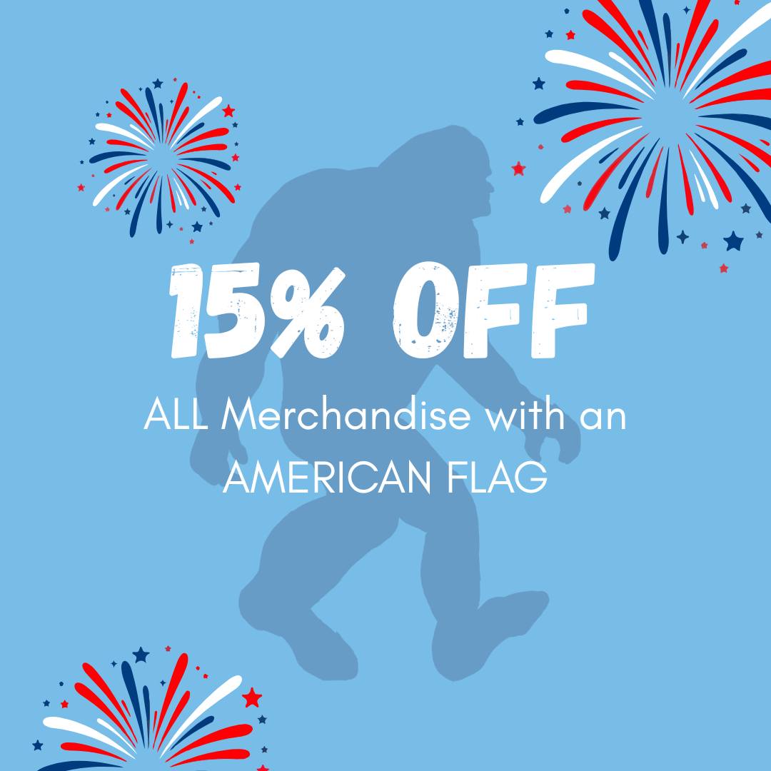 🇺🇸 Red, White & SAVE! 🇺🇸
Celebrate freedom in style—all merch with an American flag is 15% off now through July 4th!
