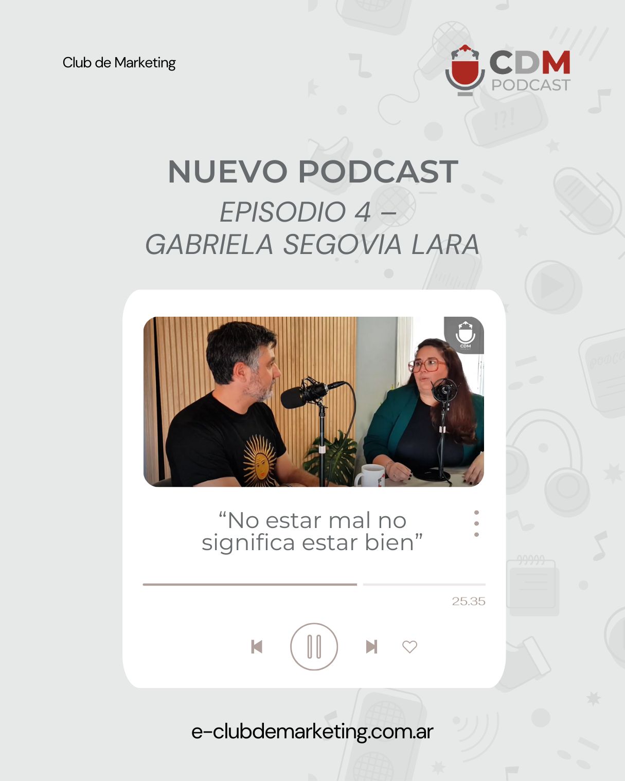 👩💼 En este episodio nos metimos en la trastienda del mundo RRHH con alguien que lo vive de verdad: Gabriela Segovia Lara.
🎧 Desde anécdotas que te sacan una sonrisa hasta reflexiones profundas sobre cómo acompañar personas en contextos cambiantes.
💡 Si estás en el mundo de la consultoría, los equipos o simplemente querés escuchar una historia potente, este episodio es para vos.
🟢 Disponible en Spotify. ¡Escuchalo ahora!
#Podcast #RRHH #Consultoría #CDMPodcast #HistoriasQueInspiran #RecursosHumanos