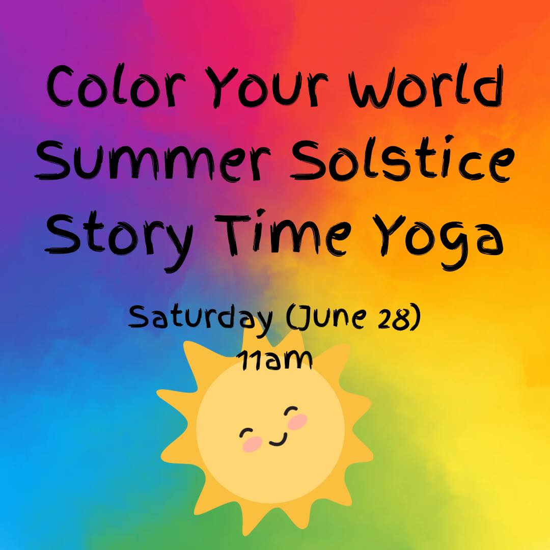 Celebrate the Summer Solstice with story time yoga!
#yoga #adventuresinyoga #healthyhabitsstartyoung #childrensyoga #adventureyoga #healthyhabitsstartearly #kidsyoga #storytimeyoga #storytimeyogafun #storytimeyogaforkids #healthybodyhealthymind #healthybody #keepgrowing #yogaadventures #summersolsticecelebration #summersolstice