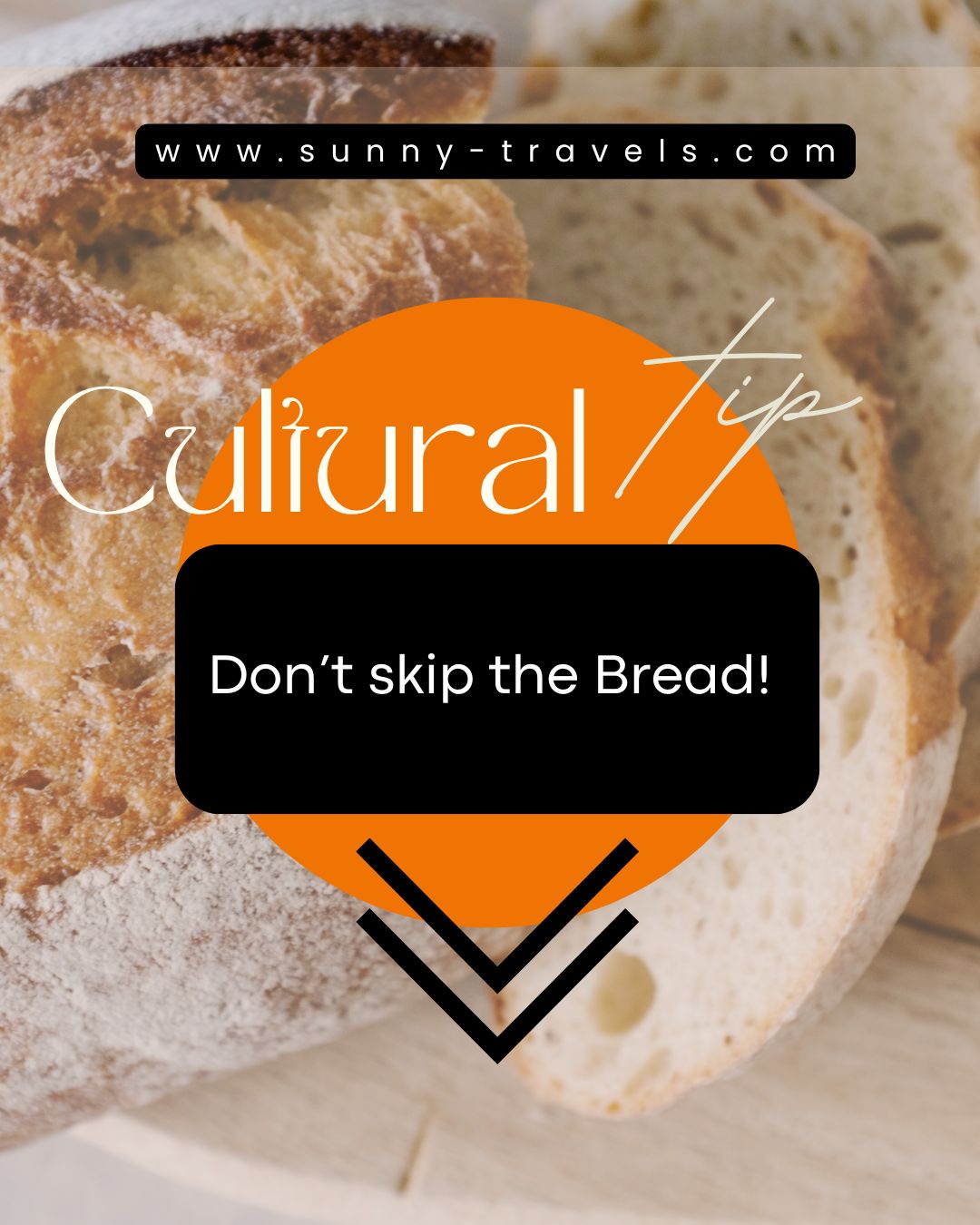 Cultural Tip: Don’t Skip the Bread – But Know It’s Not Free!
In Portugal, bread is more than just food – it’s tradition. At most restaurants, you’ll be served a basket of bread (sometimes with butter, olives, or cheese) before your meal. But here’s the tip: it’s not automatically included in the price.
You won’t be charged unless you eat it, but many visitors are surprised to see it on the bill later. So, if you’d prefer to skip it, just politely let the waiter know. If you do indulge, expect hearty country bread, carcaças, or delicious broa de milho (cornbread), especially in the north.
Want to explore more of Portugal’s food culture while travelling in comfort?
📍 Book your private tour with Sunny Travels at www.sunny-travels.com