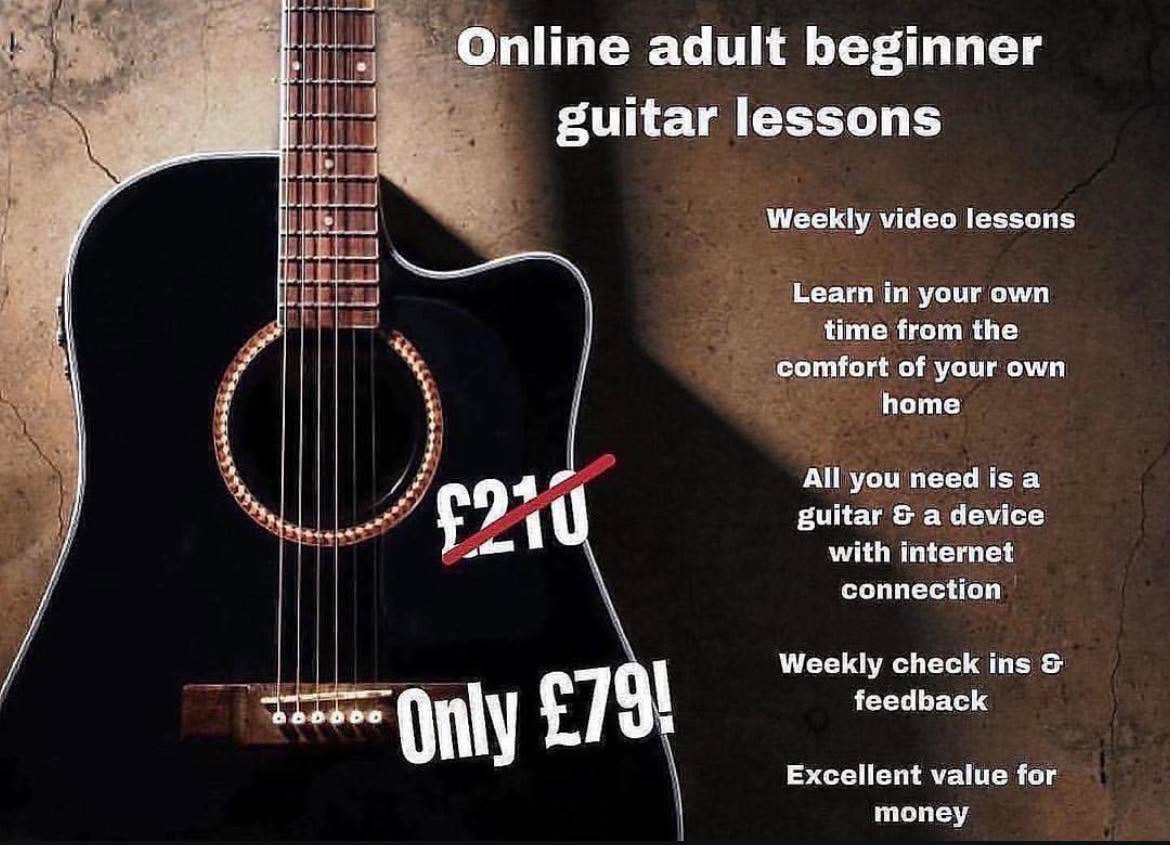 Finally get that guitar you’ve always wanted? Don’t know where to start? This course is perfect for you!
Learn in your own time in the comfort of your own home.
- 12 week online course
- weekly pre-recorded lessons
- learning materials provided
- 24/7 support available through WhatsApp
- weekly check ins & feedback
- all you need is a guitar & a device with an internet connection
- excellent value for money!
Get booked in now! Our existing students are absolutely loving this course! Get in touch to book your space!
#millermusic #guitarlessons #guitar #acoustic #electric #musiclessons #online #videolessons #guitarist #guitarplayer #musicians #learn #play #paisley #renfrewshire #scotland