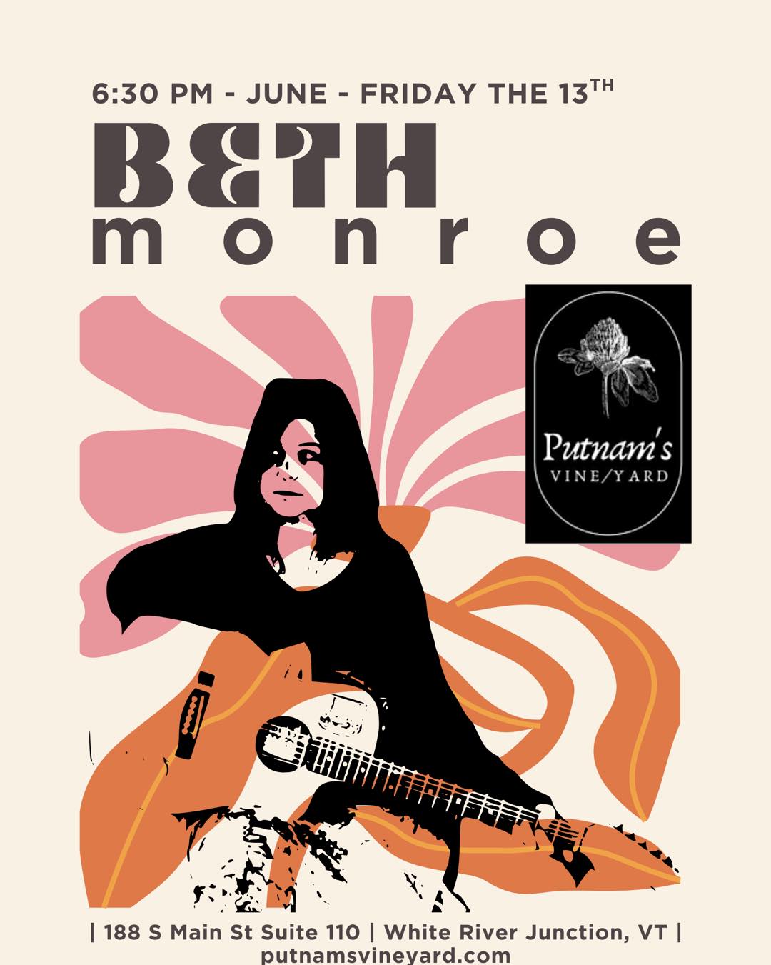 Friday the 13th vibes at putnamsvineyard this week! Catch me from 6:30-9:30…and I just wrote a new song! Should go over quite well, I think. 😉
#SingerSongwriter #ilovermont #VTlivemusic #localmusic #fridaythe13th