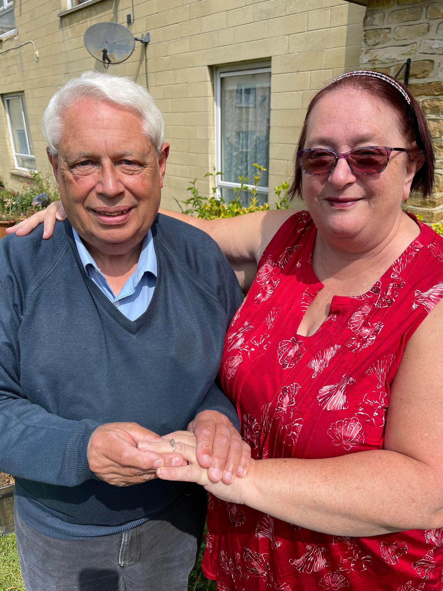 A emotional reuniting of heirloom engagement ring and betrothed couple today, after being lost for an anxious 3 weeks. Wishing the happy couple a very special wedding next week. Job done!