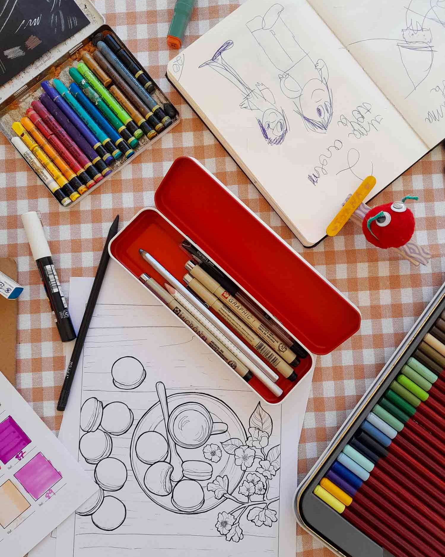 Whereâs your favourite place to get messy?
Creativity loves a safe place to be messy.
Create a little nook where your inner sketcher can come out to play â no pressure, no judgment, just you and your colours.
Macaroon colouring page from the free sampler Mini Home Frames - available at: www.outofthelinespress.com/materials
#outofthelinespress #rewildingcreativity
#creativeplay #slowcreativity #colouringpages #coloringpages #coloriage #colouring #coloring