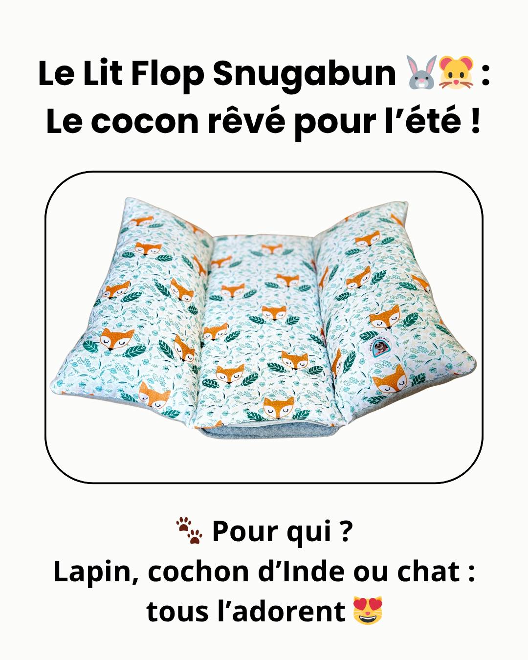 ✨ Offrez un vrai cocon de douceur à votre lapin, cochon d’Inde ou chat !
#VCSUMGIVEAWAY
Le Lit Flop Snugabun est bien plus qu’un simple couchage : c’est un nid ultra-moelleux, confortable et personnalisable, pensé pour le bien-être de vos compagnons 🐾
💤 Moelleux, rassurant et stylé
✔️ Personnalisez-le à votre goût : tissus doux, imprimés ou fourrure, à vous de créer un dodo unique
🧊Option fraîcheur amovible : idéale pour l’été, elle se retire facilement et se nettoie à la main (non lavable en machine).
🧼 Entretien pratique : lavable, résistant, parfait pour un usage quotidien
🇫🇷 Fabriqué en France avec amour et sur commande
🔗 À retrouver ici : quartierdesnacs.com
🐾 Pour encore plus de conseils, nouveautés et adorables créations, abonnez-vous à @quartier_des_nacs !
Prenez soin de vos animaux avec Quartier Des Nacs 🐾
#cochondinde #lapin #chat #chatstagram #chat #animauxdecompagnie #bienetreanimal #furet