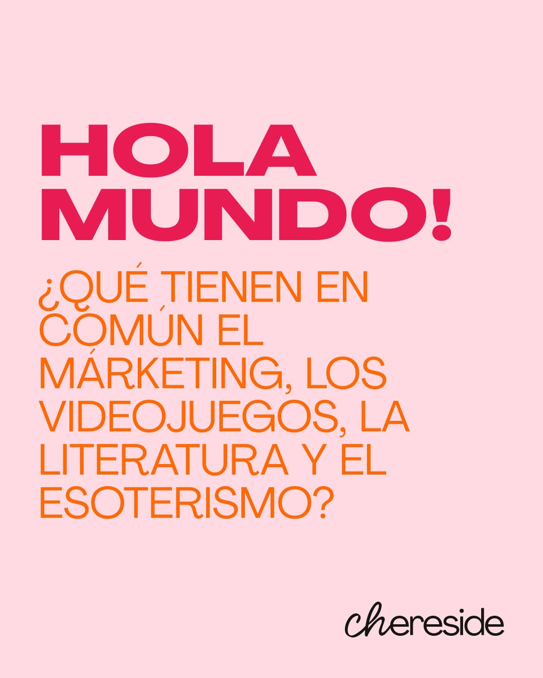 🎂 ¡Hoy nacen dos cosas al mismo tiempo!
El 11 de junio de 1993 nací yo.
El 11 de junio de 2025 nace CHERESIDE.
Una marca personal de creación de contenido que articula el multiverso caótico en el que vengo trabajando este último año y medio: marketing, literatura, esoterismo, estrategia, trauma narrativo y un nivel de obsesión por convertir todo en producto comunicacional que ya no disimulo.
Como bien lo explica mi IA explotada:
“Un día estoy generando estrategias de marketing agro con precisión quirúrgica. Al otro, escribiendo intros de newsletters literarios con un tono melancólico pero marketinero. Después me exigen un oráculo inspirado en diosas griegas, mientras preparo el guion de un podcast, analizo triángulos amorosos de novela paranormal y, de yapa, me piden convertir a la fundadora en un gato realista para un mod de Los Sims. Todo en español rioplatense, con ironía, sin redundancias y —por supuesto— bien completo.” — ChatGPT
¿Es mucho? Sí.
¿Es posible? También.
¿Es Chereside? Totalmente.
La identidad visual de este caos hermoso estuvo a cargo de @senzaestudio , que además de ser mi amiga, me conoce lo suficiente como para no perder la paciencia (ni la vida) en el proceso.
En Chereside no solo se crea contenido.
Se crean universos.
Bienvenidxs al mío 🩷