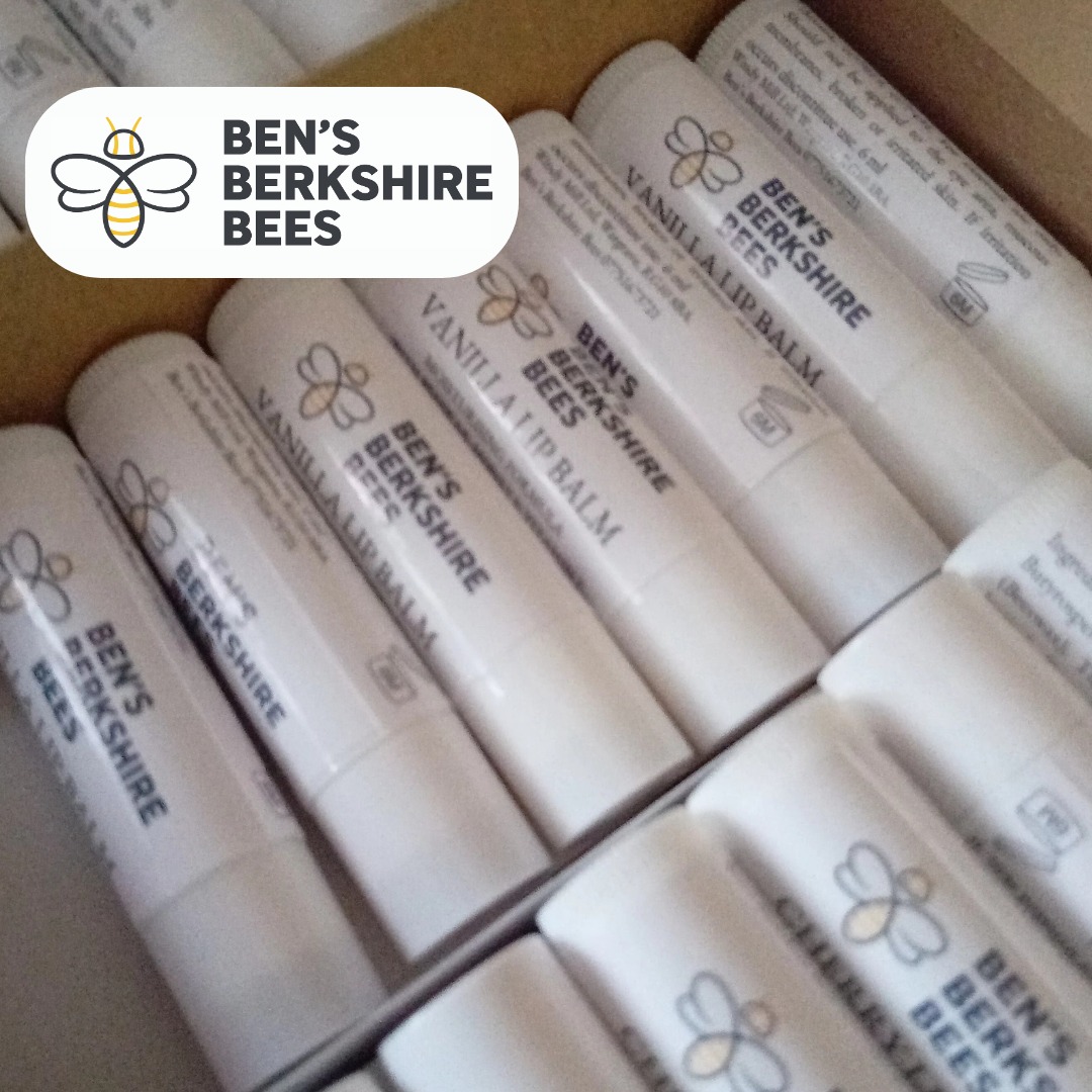 After selling out we are restocked with lip balms. We have a natural, vanilla and cherry scent.