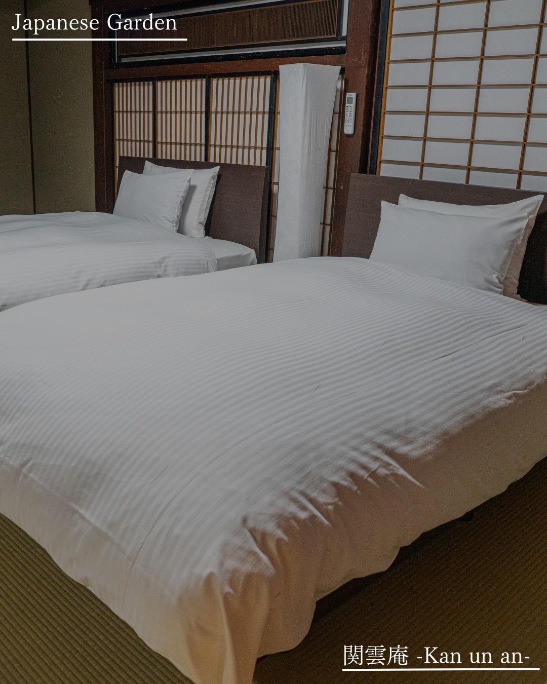 畳とベッドが織りなす、和モダンのくつろぎ。
Where tatami meets comfort — modern peace in tradition.
🌱———————————🌱
閑雲庵 ‐Kan un an‐
〒761-2101
香川県綾歌郡綾川町畑田3203
https://kanunan0.wixsite.com/my-site-1
お問い合わせ:HP
🌱———————————🌱
#関雲庵 #宿泊施設 #一棟貸し #綾歌郡 #香川県 #綾川町 #旅行 #香川 #旅 #kagawa #四国 #香川旅行 #うどん県 #四国旅行 #古民家 #宿泊 #高松市 #日本庭園 #香川観光 #japantravel #貸別荘 #カップル旅行 #バケーションレンタル #家族旅行 #古民家リノベーション #国内旅行 #宿泊予約 #うどん #うどんだけじゃない #さぬきうどん