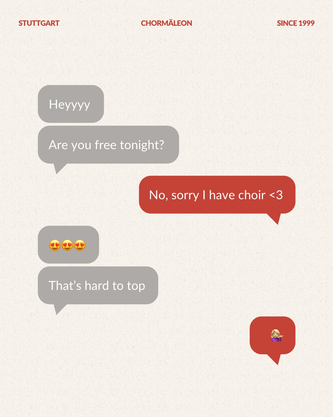 Priorities 💁🏼♂️
#stuttgart #0711 #chormäleon #chorliebe #sorryihavechoir
#immerandersimmergut #choirlove #priority #chorstuttgart #setyourpriorities