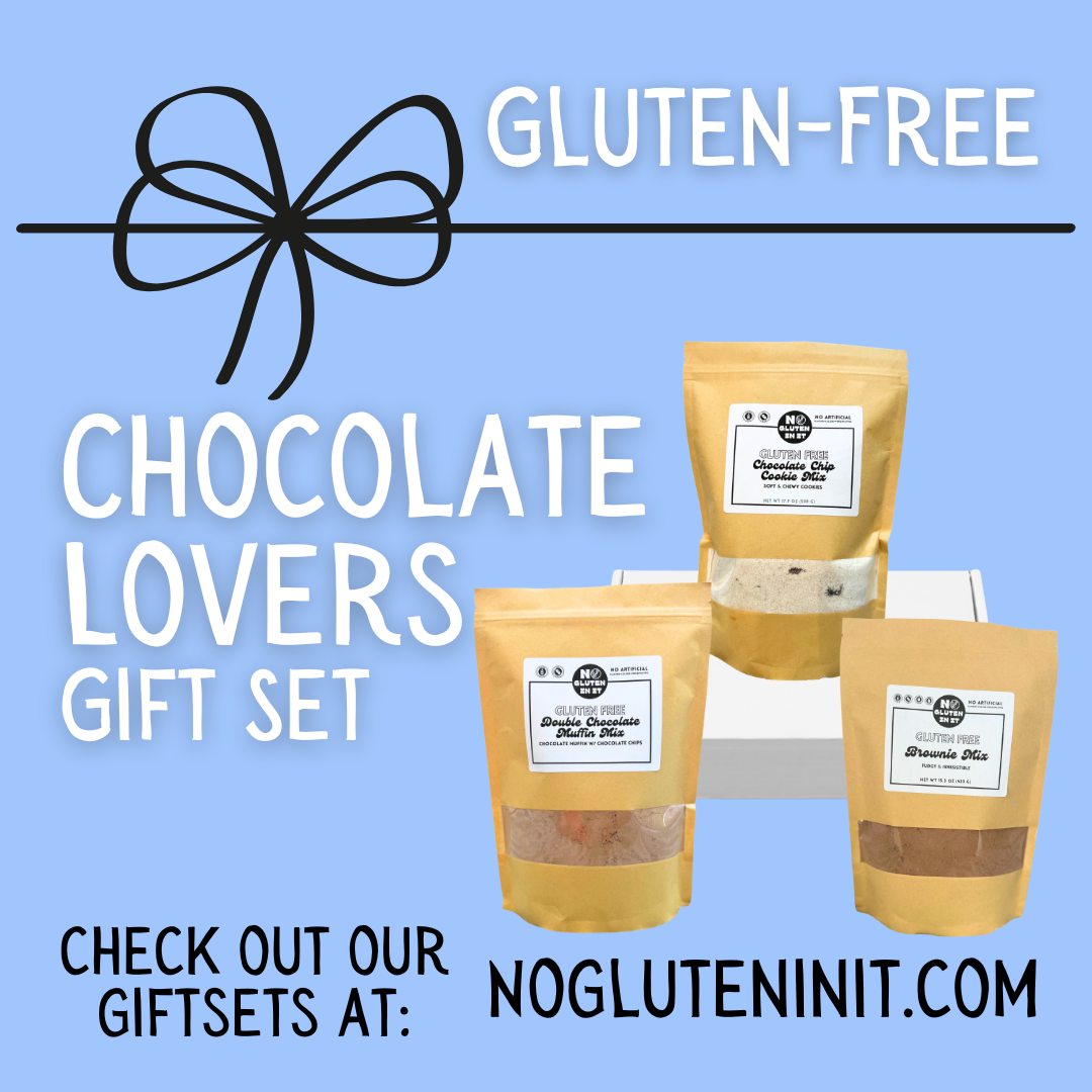 Looking for the perfect present for a friend or loved one who is gluten-free? 🎁
Our Gluten-Free Gift Sets are available at www.NoGlutenInIt.com!