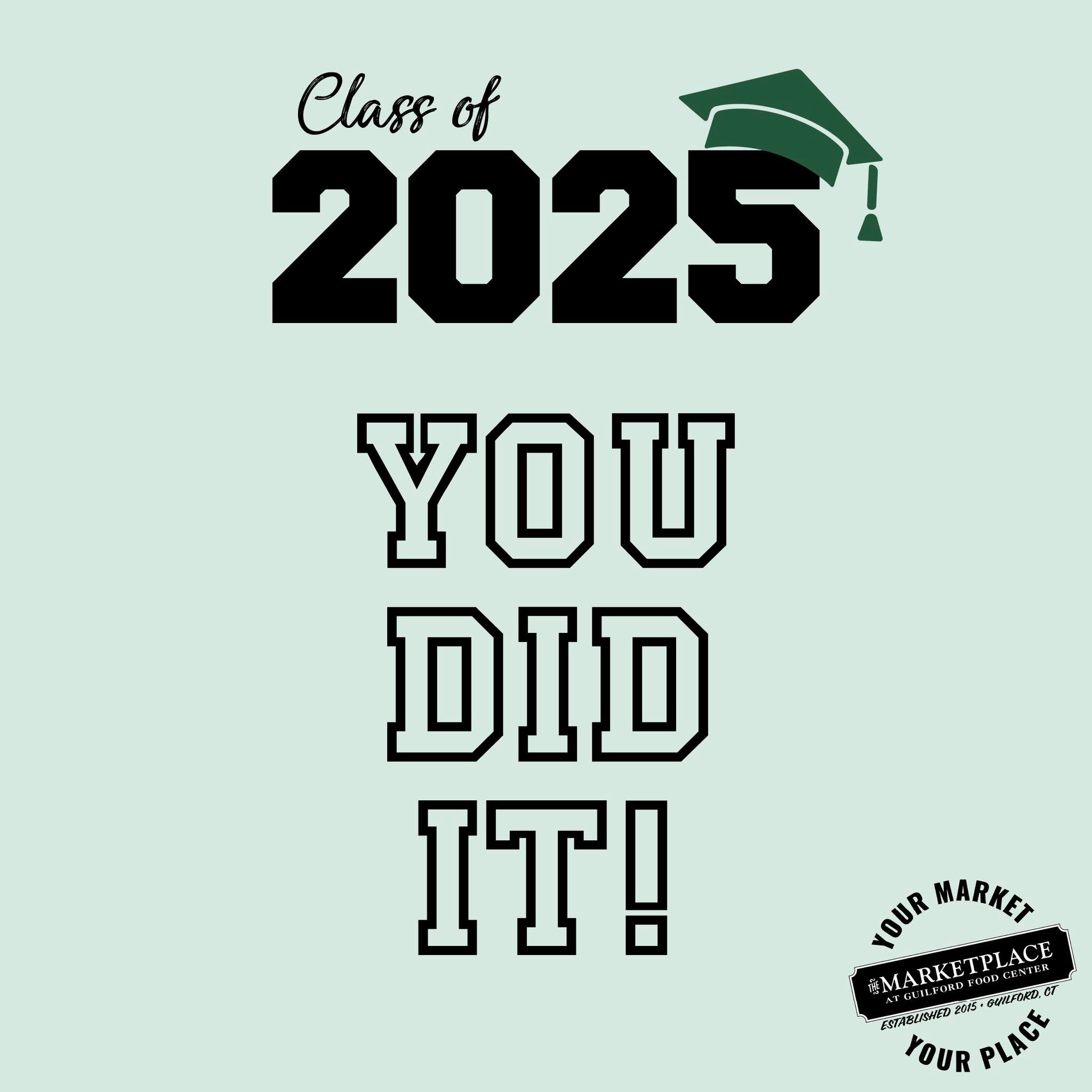 Congratulations to all graduates and especially to our very own Guilford High School class of 2025! Thanks to our amazing customers, we donated almost $900 from our April Change for Charity Register Round Up program to GHS Project Graduation Class of 2025!
"Do not go where the path may lead, go instead where there is no path and leave a trail." — Ralph Waldo Emerson
Deli open today until 4pm and beverage bar open until 6pm!
#themarketplaceguilford #yourmarketyourplace #thisisguilford #localfirst #ctshoreline #registerroundup #changeforcharity #ghsprojectgraduation #graduation2025 #guilfordhighschool #ghsgrads #youdidit