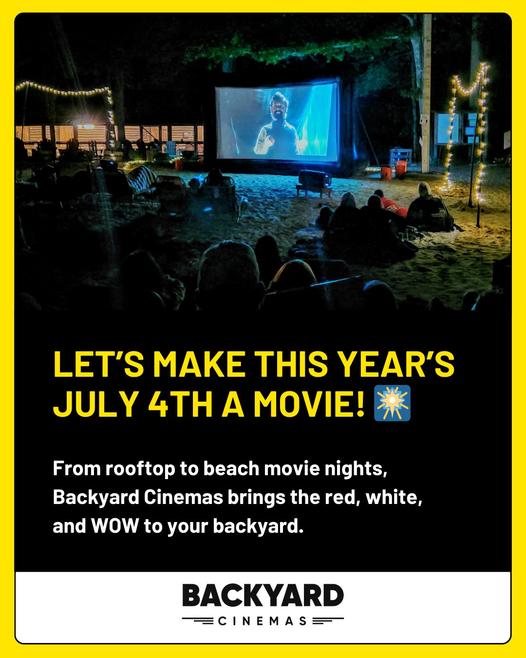 Sparklers lit and screens glowing! 🎆🎬 Celebrate the 4th of July with a backyard movie night that brings the fireworks and the fun. Popcorn’s hot, snacks are stacked, and the vibes are off the charts.
Want more? Add glow sticks, themed drinks, custom cups, and more! Reach out today to book your event.
#BackyardCinemas #July4thParty #OutdoorMovieNight #SummerVibes #NJEvents