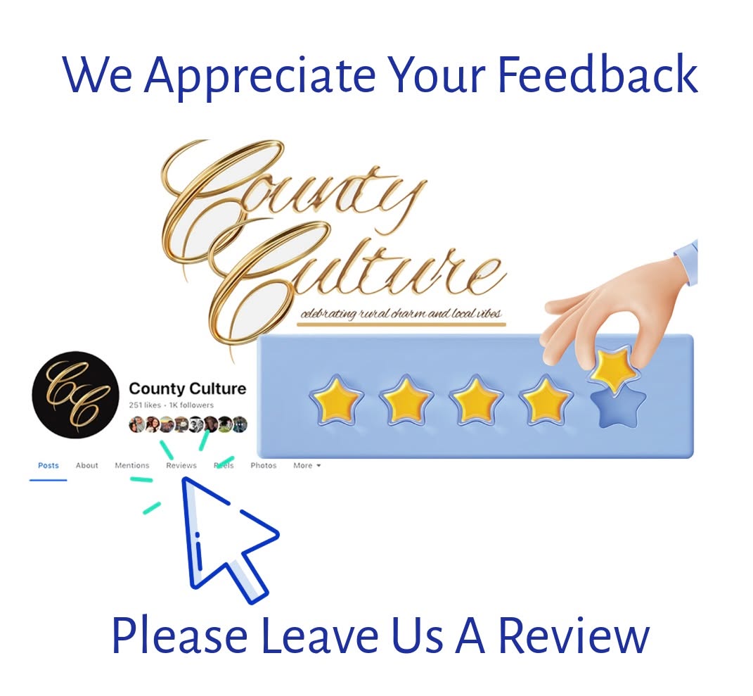 Please leave us a review to help share our stories of our special little place we call home - Jackson County.
We hope you are enjoying our magazine and would love to hear from you.
Just click the REVIEW LINK at the top of our FACEBOOK page under the logo or use the link here: https://m.facebook.com/61573832127058/reviews