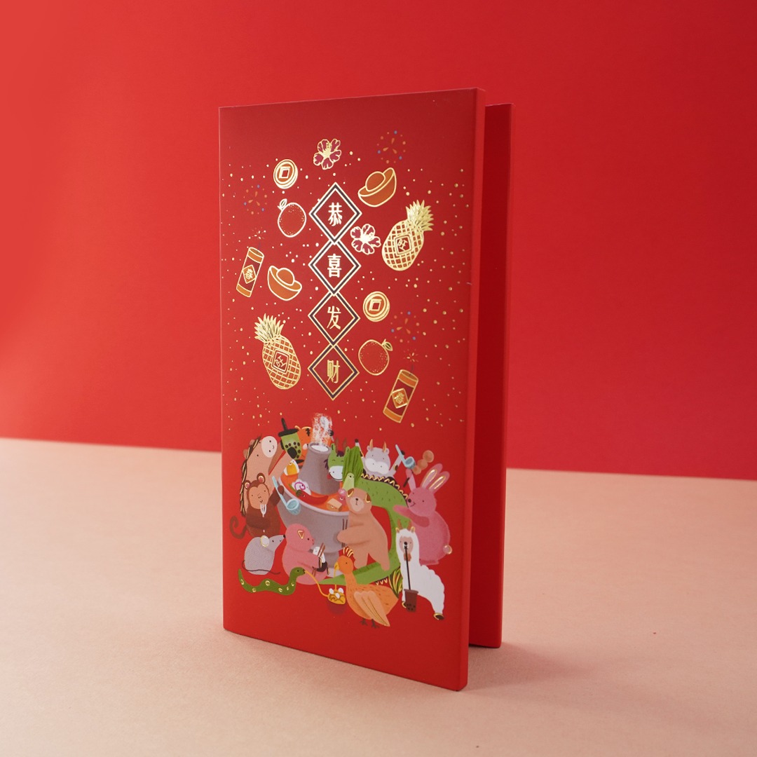 2025 I SAP
SAP is a global leader in enterprise software, helping businesses run smarter and more efficiently.
For their 2025 red packets, SAP brought together playfulness and polish, featuring a charming 12-zodiac hotpot scene and custom iconography. Printed on 157 gsm touchpaper with precision hotstamping and presented in a bespoke doublet box, it is a design that blends festive joy with brand elegance.
From colour play to character charm, this set was a joy to print.
🎁 Ready to craft packaging that is both playful and premium? Let us co-create it!
#redpackets #redpacket #redpockets #angpao #angpow #laisee #hongbao #红包 #利是 #利是封 #CorporateGifts #CustomPrinting #ChineseNewYear #RedPacketDesign #CNYCorporate