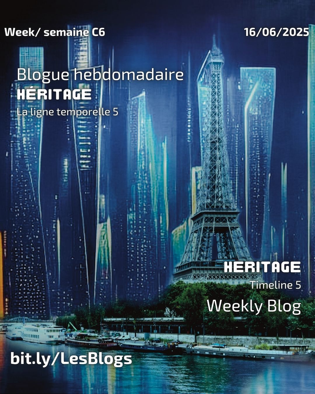 The blog is out! The anatomy of a novel, back to week C. Discover the writing process; follow the progress as I edit and translate Heritage a science fiction novel from the Galactic Humanity series. Discover my research processes.
bit.ly/LesBlogs
Le blog est là! L’anatomie d’un roman, retour de la semaine C. Découvrez le processus d’écriture, suivez la progression de la correction et de la traduction d’Héritage, un roman de science-fiction de la série Humanité Galactique. Découvrez mes processus de recherche
#abalabee #ancilians #sciencefantasy #fictionblogs #blogfiction