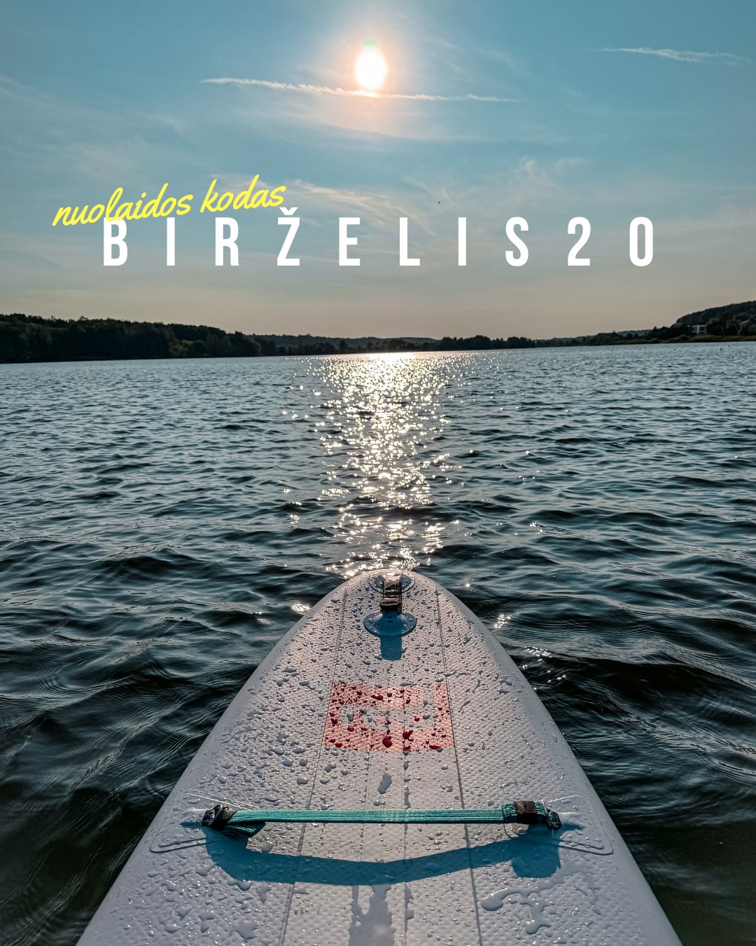 MANIFESTUOJAM VASARĄ
Nors lietus pasiėmė pusę birželio, norime, kad likusi jo dalis būtų graži, todėl visoms birželio mėnesio goSUP veikloms taikome -20% nuolaidą:
💥 pamokoms
💥 miesto turams
💥 upių nuotykiams
💥 naktinėms ekspedicijoms
Jei laukei ženklo – tai jis.
NUOLAIDOS KODAS: BIRŽELIS20
🎟️ Rezervuok birželio datą jau dabar: www.gosup.lt/veiklos
*turuose vietų skaičius ribotas
p.s. Privatiems turams taip pat taikome nuolaidas, tačiau jų dydis gali skirtis nuo grupės dydžio.