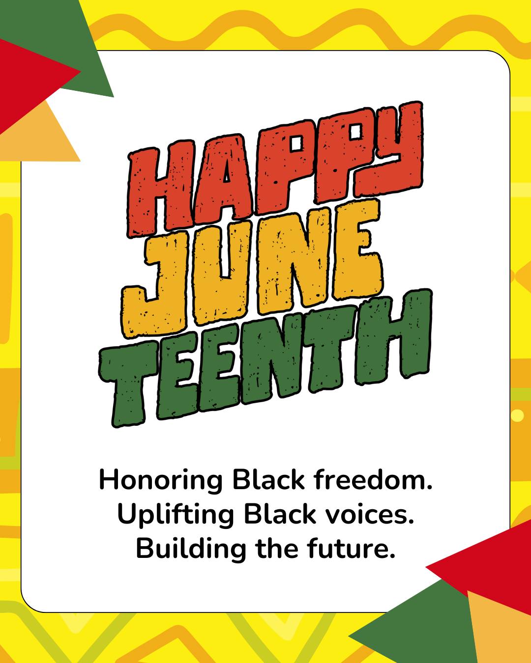 On June 19, Wingo’s office will be closed in honor of Juneteenth — a celebration of Black liberation and a call to continue the fight for justice.
We’re proud to work alongside and uplift organizations that educate, support, advocate for, and celebrate Black communities every day — including our partners at @threesixty, @wearepushblack, and @eafnyc.
Juneteenth is a day to remember, reflect, and recommit. Let’s keep building a future rooted in equity, freedom, and collective care. ✊🏾
#Juneteenth #BlackLiberation #WingoNYC #EagleAcademyFoundation #Pushblack #ThreeSixty #EagleAcademyFoundation