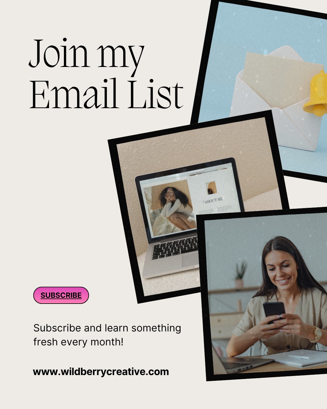 Let’s make inbox magic happen 💌
I’m launching the very first Wild Berry Creative newsletter on July 2—and you’ll want to be on the list.
🍓 Fresh creative inspo
🍓 Bite-sized tips for your biz
🍓 Special surprises
✨ It’s fun, it’s helpful, and it’s never spammy.
👉 Tap the link in bio to join or DM me your email!
#WildBerryCreative #NewsletterLaunch #EmailMarketing #SmallBizTips #CreativeInspo #JoinTheList