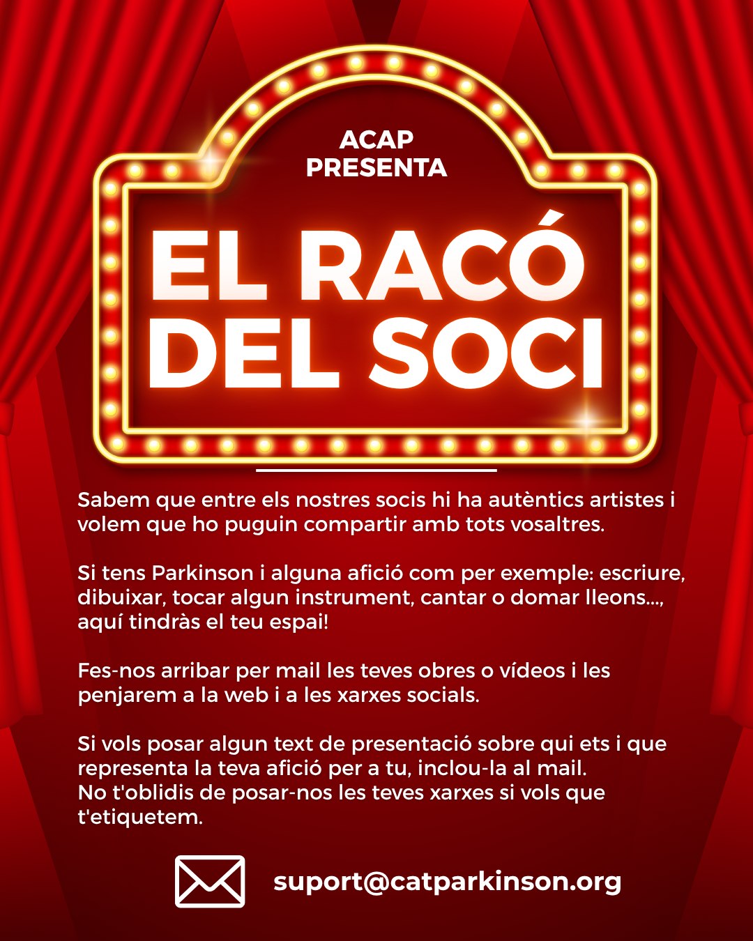 Feia temps que ens demanàveu aquesta secció i per fi ha arribat!
#juntsmiremcapalfutur #catparkinson #Parkinson #Racosoci