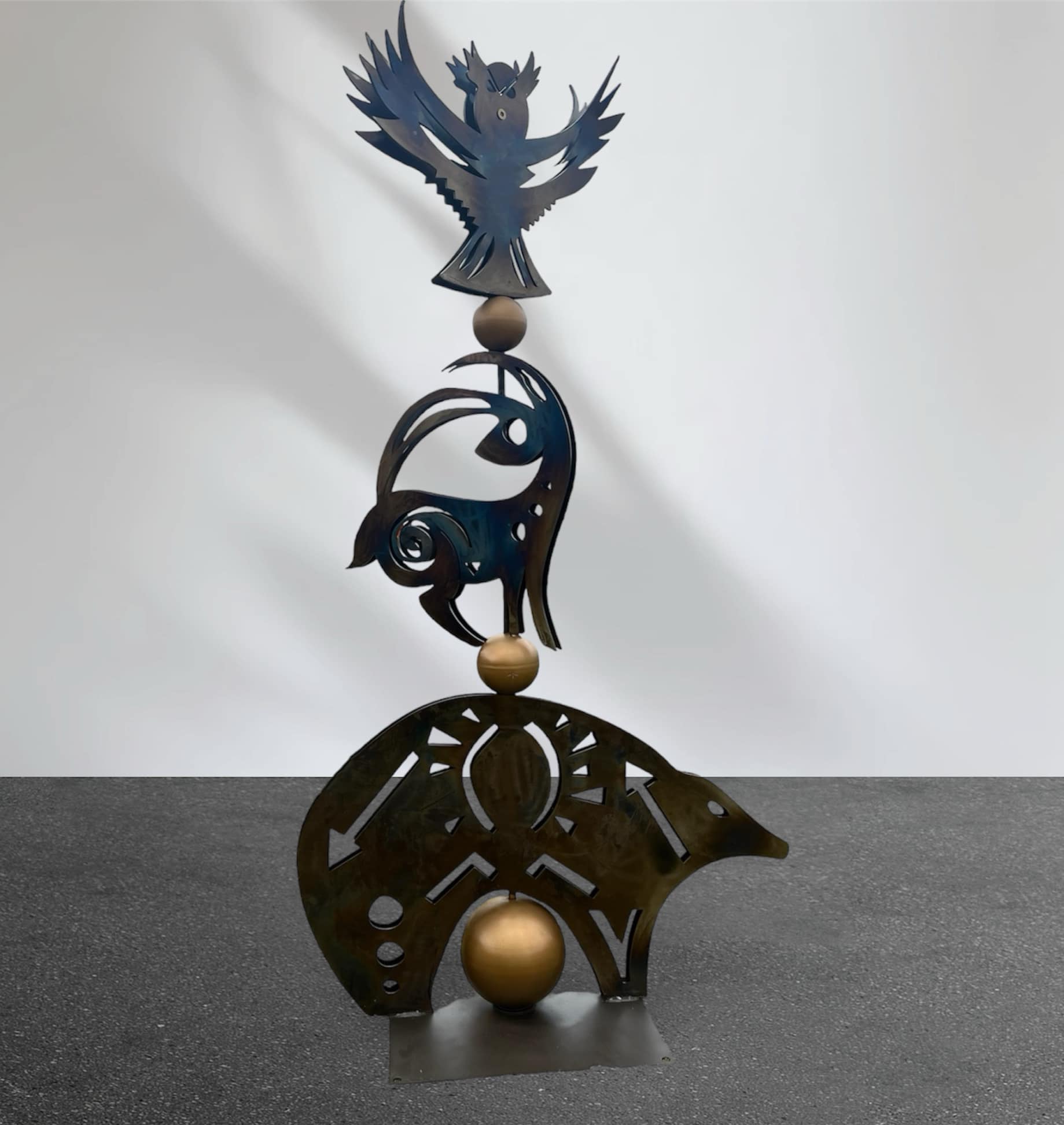 Sculpture in the Park Patron’s Party was a huge success Friday. First sale was “Forest Totem”