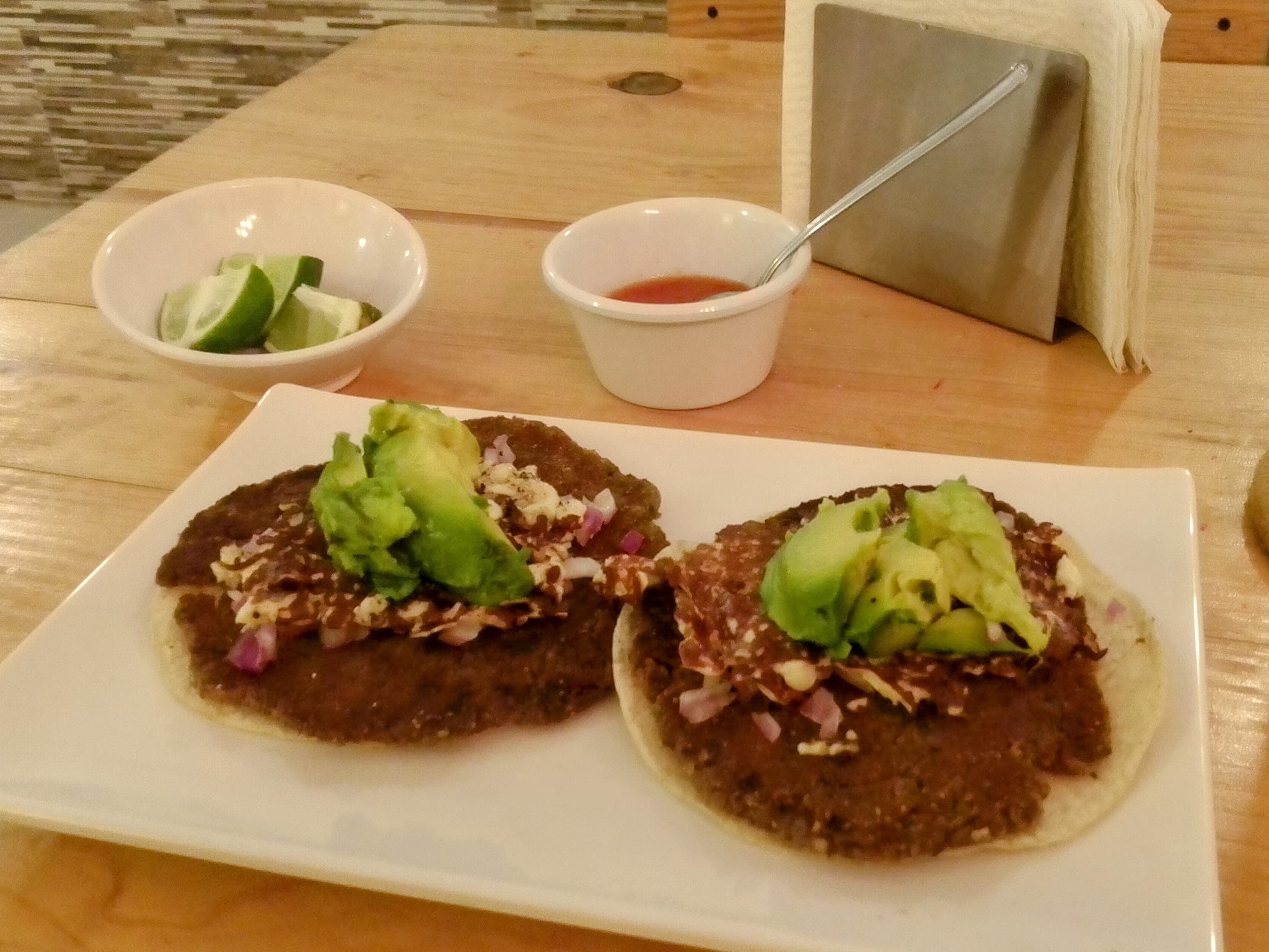 Tacos veganos de milanesa con queso.
Buenรญsimos! ๐