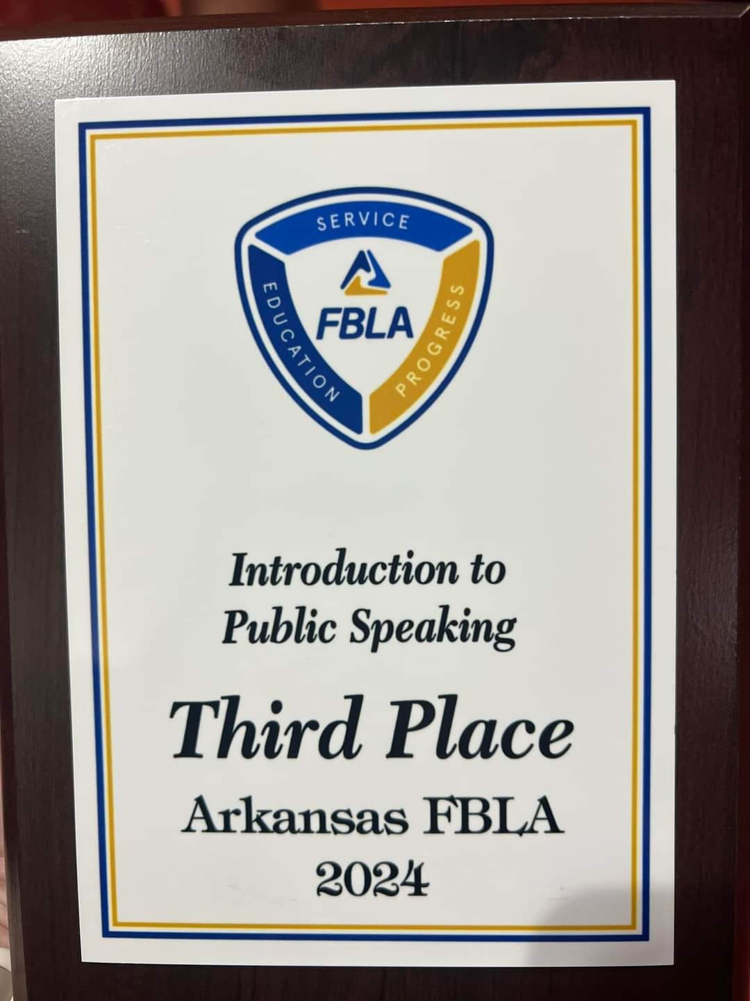 That's our girl! Couldn't be happier for our Livi. This will be the second year she's made it to FBLA Nationals. Woohoo!