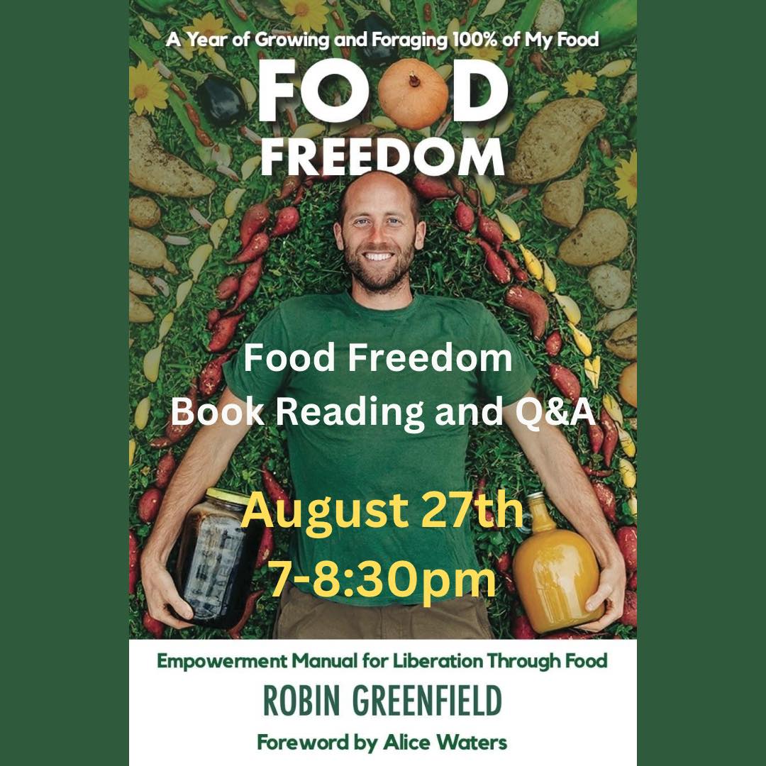 Join me at @audubonparkchurch this Tuesday Aug 27th @7pm to celebrate the release of the new book by @robjgreenfield about the year he spent here in Orlando growing and foraging all his food and building community with all of us here!
Robin will be live on video with us from the West Coast to read from the book. Everyone who attends will get a free copy!!