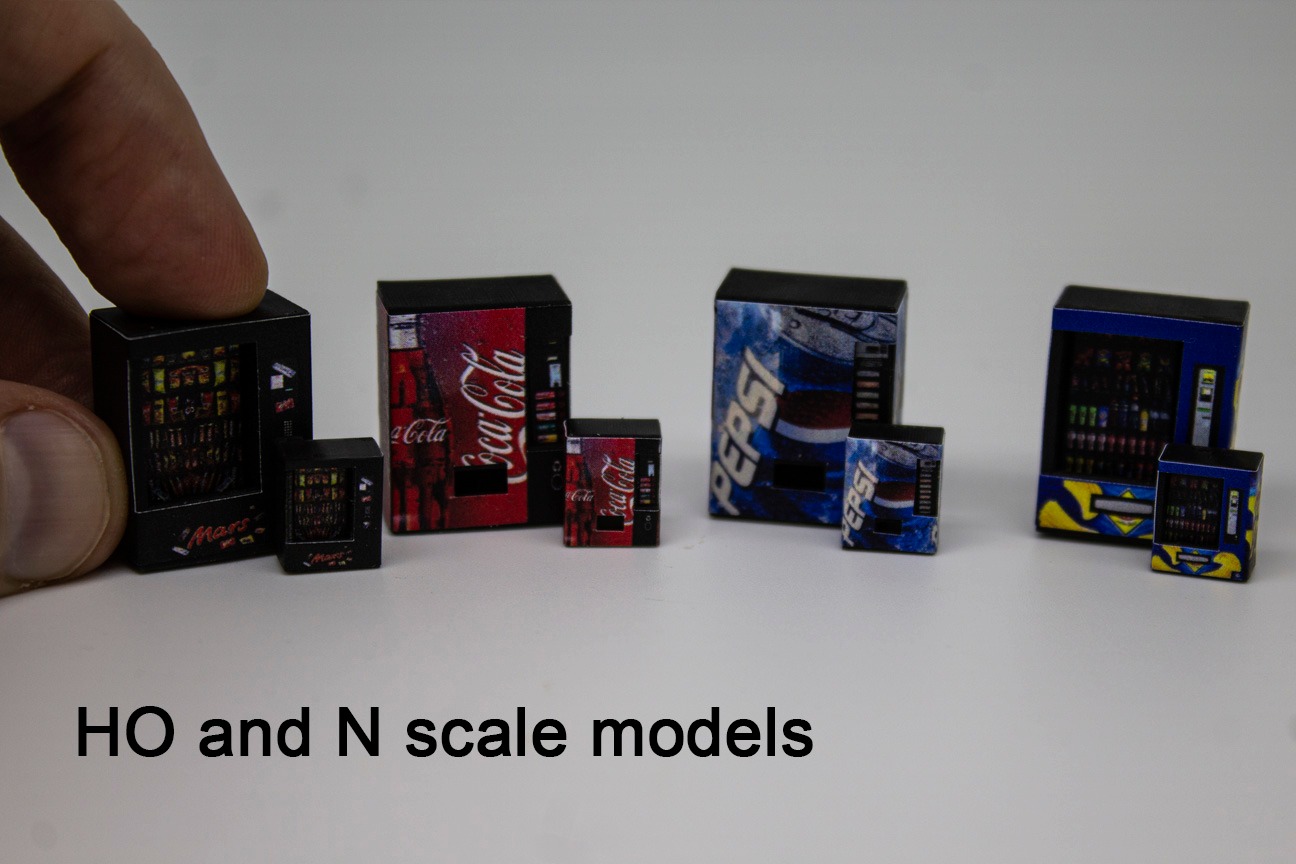 Coke or Pepsi? Why not both - they're at https://www.platformprinting.com #hoscale #miniature #modeltrains #handmade #tiny #miniatures