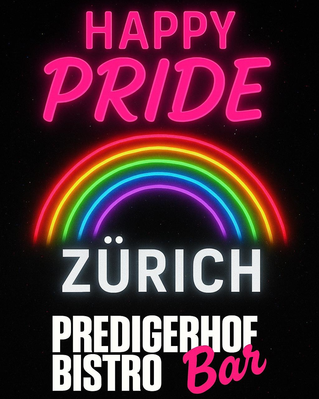🌈 Happy Pride Zürich! 🌈
Feiert Liebe, Vielfalt und Freundschaft mit uns im Predigerhof – Gay Bar im Herzen von Zürich! 💃🍹
Wir sind nicht direkt an der Parade, aber nur ein paar Schritte entfernt… perfekt für euren Pride-Drink, ein Lächeln und heisse Begegnungen 😘
Kommt vorbei – Freitag und Samstag ab 14:00!
🌈 Happy Pride Zürich!
Celebrate love, freedom and unity with us at Predigerhof – your gay bar in the heart of Zurich! 🍸🌟
We’re not at the parade – but just around the corner… perfect for your Pride drink, a smile and some flirty vibes 💋
Join us Friday and Saturday from 2pm!
#PredigerhofZürich #GayBarZurich #HappyPride #ZürichPride2025 #LGBTQfriendly #LoveIsLove #PrideWeekend #GayZurich #CheersQueers #CelebratePride #ZürichNights #QueerJoy #PrideDrinks #PrideWithUs