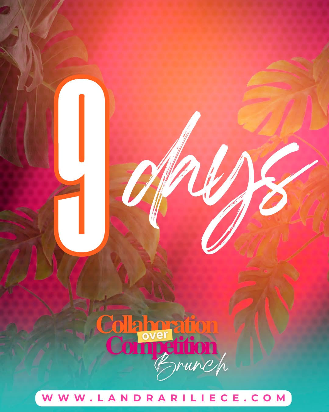 🚨 9 DAYS AWAY.
In just 9 days, the room will be full of visionaries, builders, and bold women who are ready to connect, collaborate, and change the atmosphere.
This isn’t your average brunch.
It’s where alignment meets opportunity. 💡
Where strangers become collaborators.
Where your next breakthrough could be sitting at the next table.
If you’ve been waiting for a sign… this is it.
The Collaboration Over Competition Brunch is where you need to be.
🎟️ Don’t wait until the recap: https://www.landrariliece.com
📅 June 29, 2025
Let the countdown continue… 💛
#COCBrunch2025 #CollaborationOverCompetition #9DayCountdown #WomenWithVision #BuildTogether #AlignedConnections #BusinessBesties #EntrepreneurLife #LegacyMinded #GetInTheRoom