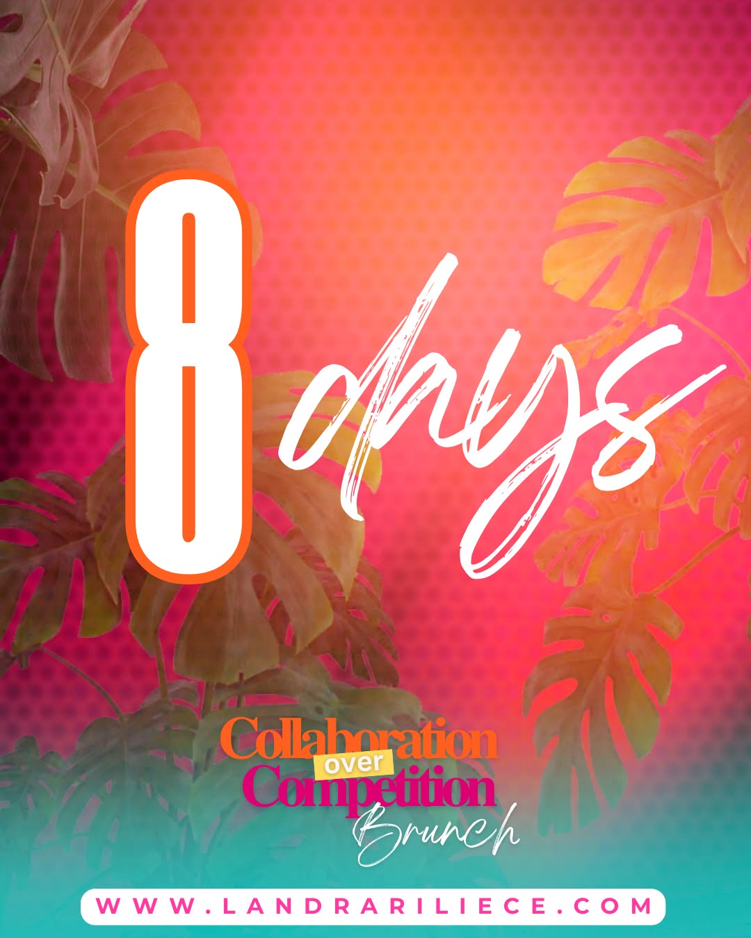 8 DAYS AWAY and the energy is building! 🔥
The conversations.
The collaborations.
The community.
In just over a week, we’ll be in the room where women come to connect with purpose, build boldly, and leave with more than inspiration—we leave with strategy, sisterhood, and next steps.
✨ Panel discussions that pull back the curtain
✨ Networking that actually leads to growth
✨ And yes… the vibes will be unmatched
The Collaboration Over Competition Brunch is almost here—and your seat is waiting. 💛
🎟️ Grab your ticket before it's gone: https://www.landrariliece.com
📅 June 29, 2025
#COCBrunch2025 #8DayCountdown #CollaborationOverCompetition #WomenWithVision #PurposeDrivenNetworking #BusinessBesties #SheMeansBusiness #GetInTheRoom #LegacyInMotion #AlignedConnections
