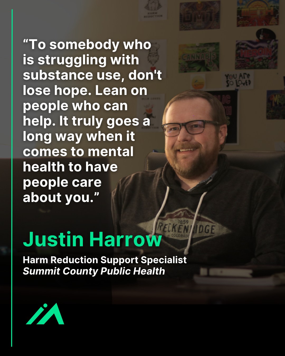 To every young person navigating the challenges of substance use: don't lose hope.
As Justin Harrow, a Harm Reduction Support Specialist at Summit County Public Health, wisely says, "Lean on people who can help. It truly goes a long way when it comes to mental health to have people care about you."
We believe in the power of connection and support on your journey to healing. You are not alone.
Find local resources and hear more personal stories at ichoosemyfuture.org
#IChooseMyFuture #YouthSupport #HarmReduction #MentalHealthMatters #HopeAndHealing #SubstanceUseSupport