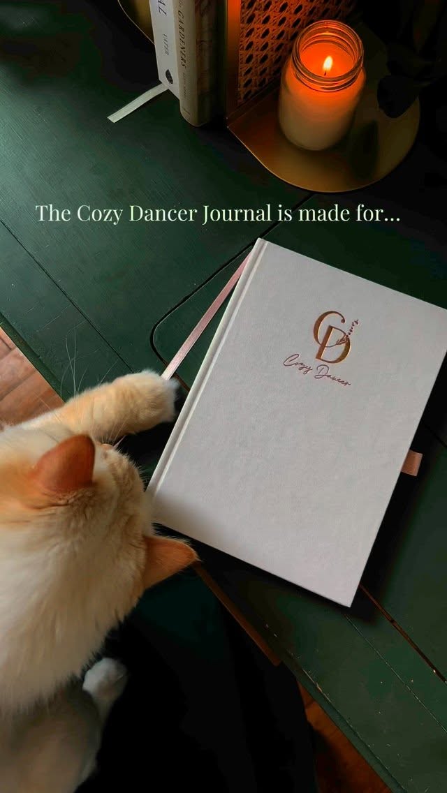 I wanted a journal that understood what it’s actually like to be a dancer.
The long rehearsals. The full schedules. The little breakthroughs no one else sees.
So I made one.
It’s not just for planning—it’s for tracking progress, writing down corrections, reflecting on your habits, and staying connected to why you dance in the first place.
The Cozy Dancer Journal is gentle, flexible, and made with love by a dancer—for dancers.
I hope it gives you the clarity and calm it’s given me 🤍
Stay cozy, Eliza
#dancerlife #planwithme #cozydancer #dancejournal #backtoseason #balletplanner #contemporarydancer #artisttools #selfreflection
