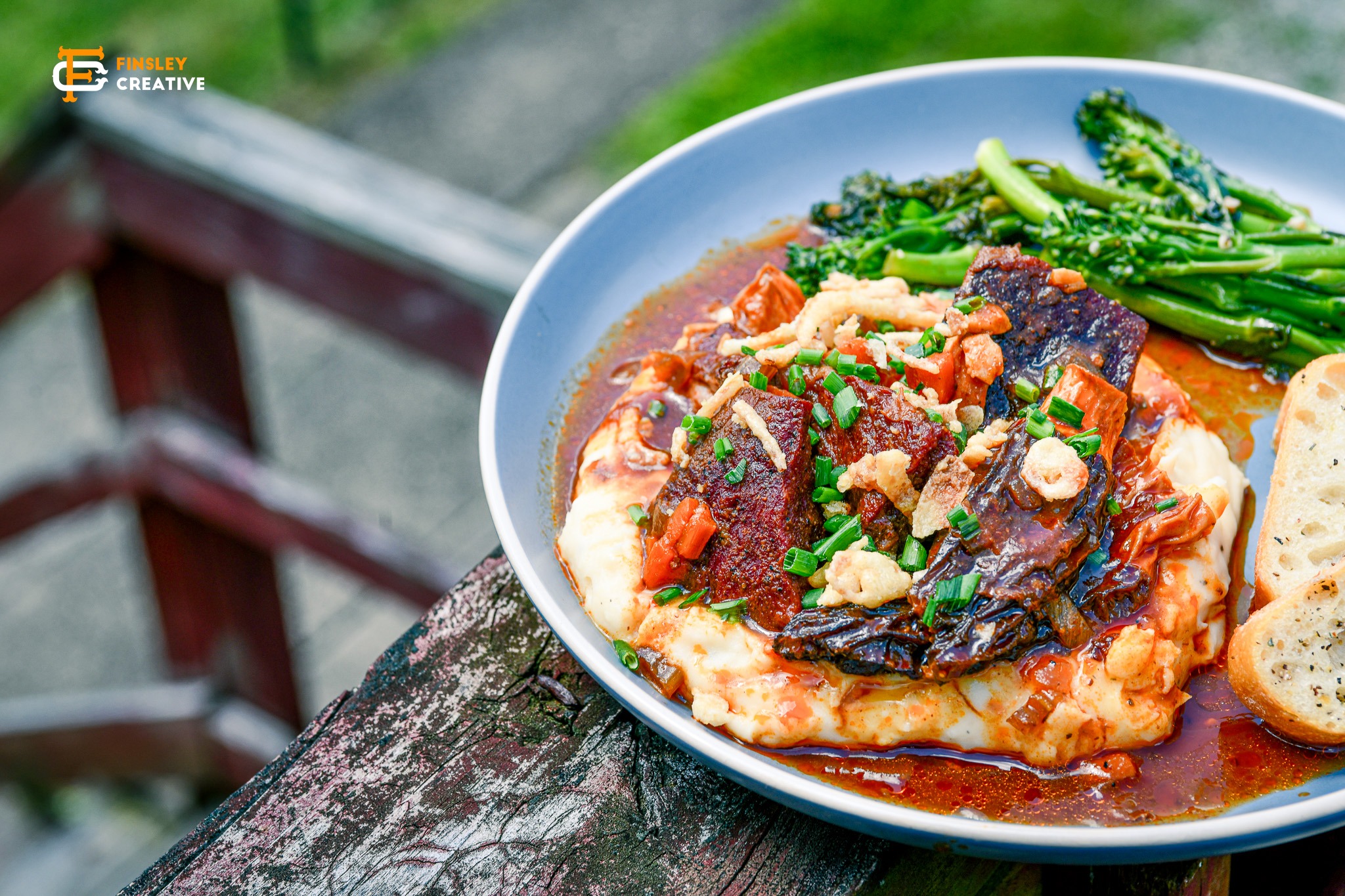 I cooked today! Was it too hot in my kitchen? Yes. Did that make the payoff even better?
5-hour-smoked angus beef with a garlic, salt, pepper, jalapeno rub, then a 6-hour braise in wine, and bone broth with a Mirepoix and tomato paste. Topped with briefly braised Morel Mushrooms, chives, and French fried onions.
Atop whipped potatoes boiled in chicken broth, fresh chives, and celery seed. Whipped with cream cheese, salt, pepper, fresh chives, extra sharp cheddar, and heavy whipping cream.
Served with a side of sautéed Broccolini, prepared with avocado oil, garlic, salt, pepper, and finished with a balsamic reduction drizzle.
Sliced French Baguette toasted in garlic-infused avocado oil, crushed rosemary, salt, and pepper.
.
.
.
.
#cooking #homecooking #braisedbeef #slowcooking #comfortfood #shortribs #beeflover #foodie #foodporn #foodphotography #chefmode #instafood #foodblogger #delicious #yummy #dinnerideas #meatlover #slowfood #cheflife #tastethelove