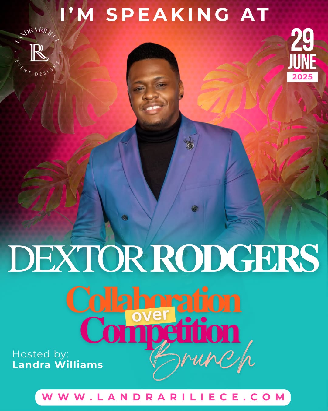🌸 PANELIST SPOTLIGHT 🌸
Say hello to Dextor Rodgers, Founder & Creative Director of 19elevenevents — where floral artistry meets luxury event design. 💐✨
Known for his keen eye, impeccable design, and ability to transform any space into an unforgettable experience, Dextor brings a level of creativity and excellence that sets the standard in the event industry.
At this year’s Collaboration Over Competition Brunch, Dextor will share insight not just on beautiful aesthetics — but on how to build a creative brand, serve high-end clients, and stay innovative in a competitive market. 🎯
✅ If you want your brand to stand out,
✅ If you want to elevate your client experience,
✅ If you want to turn your creative gifts into a thriving business —
👉 You need to hear from Dextor!
📅 June 29th
🎟️ Grab your seat and meet the people who are building their businesses one creative breakthrough at a time!
#CollaborationOverCompetition #COCBrunch #19Eleven #DextorRodgers #CreativeEntrepreneur #EventDesign #FloralArtistry #LuxuryEvents #BrandElevation #SmallBusinessGrowth #CreativeBusiness #COCSpeakerSeries