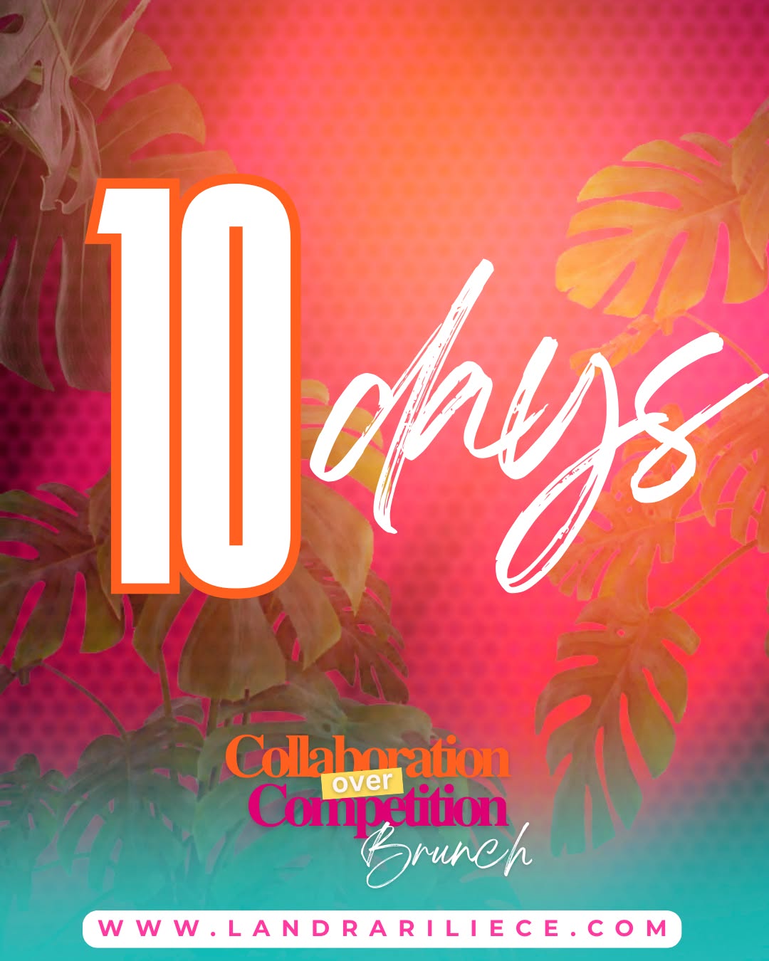 ⏳ The Countdown Is ON!
We are officially 10 DAYS AWAY from the room that’s built to shift atmospheres, spark collaborations, and activate legacy. 💥
The Collaboration Over Competition Brunch isn’t just a cute event—it’s a power move.
✨ Purpose-driven connections
✨ Real conversations with powerhouse women
✨ Elevation, strategy, and next-level energy
✨ And yes… mimosas, vibes, and branded magic 💛
You don’t want to watch this from your feed.
You want to be in the room.
🎟️ Lock in your seat today: https://www.landrariliece.com
📅 Event Date: June 29, 2025
Let the 10-day glow-up begin. 👏🏽
#COCBrunch2025 #CollaborationOverCompetition #10DayCountdown #WomenWithVision #GetInTheRoom #PurposeInAction #LegacyInMotion #BusinessWithHeart #SheMeansBusiness #CountdownToConnection