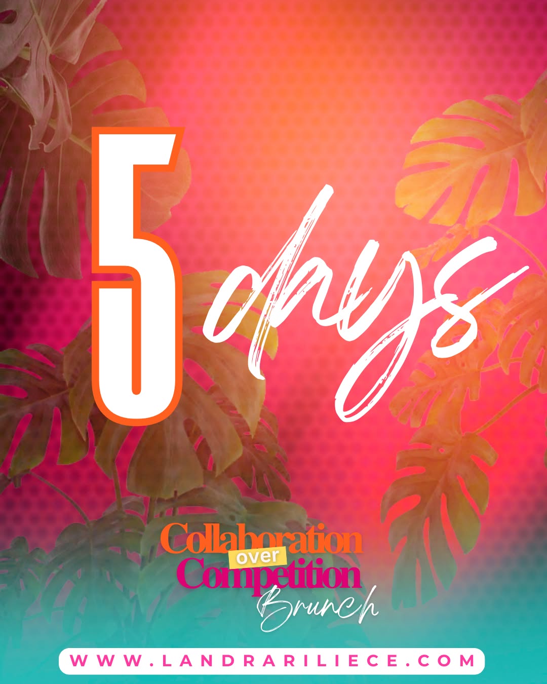 We’re 5 DAYS AWAY! 💥✨
The table is set. The panelists are prepped. The energy is unmatched.
In just 5 days, you’ll be in the room where:
✅ Purpose meets positioning
✅ Connections turn into collaborations
✅ Confidence gets reignited
✅ And the business besties you’ve been praying for—show up 👏🏽
This isn’t just a brunch—it’s your next breakthrough in motion.
You’ve waited long enough. It’s time to get in the room where your next level lives.
🎟️ Lock in your seat before it’s too late: https://www.landrariliece.com
📅 June 29, 2025
#COCBrunch2025 #5DayCountdown #CollaborationOverCompetition #WomenWhoLead #AlignedConnections #LegacyMinded #PurposeDrivenEvents #SheMeansBusiness #GetInTheRoom #BrunchWithPower
