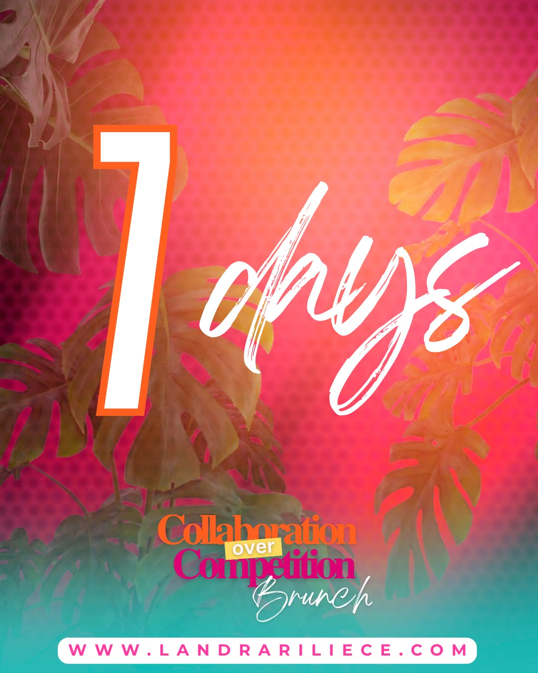 We’re officially ONE WEEK OUT! 🔥
7 days until the room shifts.
7 days until the collaborations click.
7 days until you remember what it feels like to be fully seen, supported, and surrounded by purpose-driven women.
The Collaboration Over Competition Brunch is not just about business—it’s about belonging.
And trust us… you want to be in this room.
✨ Brunch + mimosas
✨ Real conversations
✨ VIP-level connections
✨ And a vibe that can’t be faked
🎟️ Last call to grab your seat before it’s gone: https://www.landrariliece.com
📅 June 29, 2025
This time next week? We’ll be in the room. 💛
You coming?
#COCBrunch2025 #7DayCountdown #CollaborationOverCompetition #WomenInBusiness #LegacyBuilders #PurposeInAction #BusinessBesties #GetInTheRoom #SheMeansBusiness #BrunchWithPower