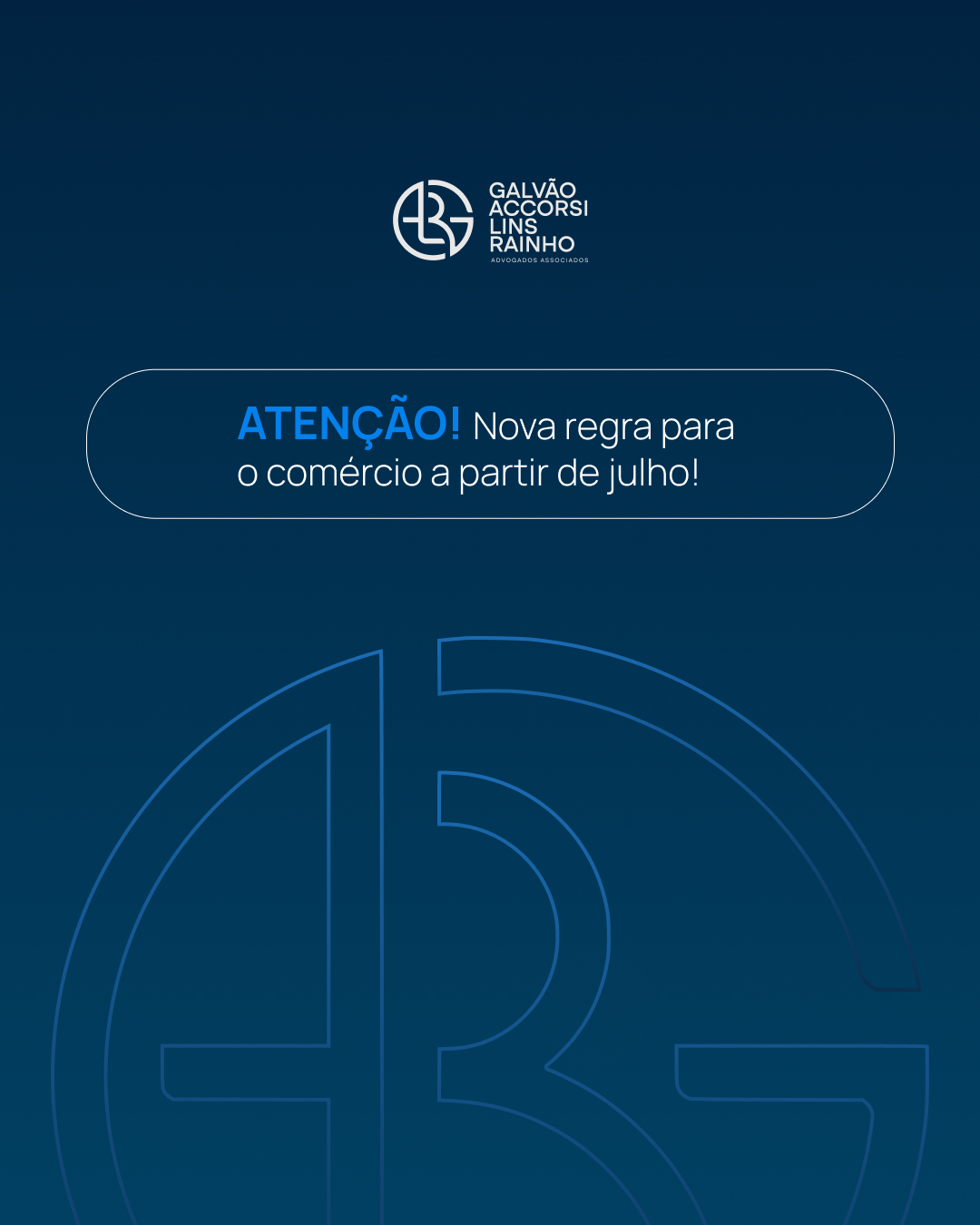 Em julho entrará em vigor a nova regra do Ministério do Trabalho: funcionar em feriados só com convenção coletiva.
Acordos individuais não terão mais validade!
⚖️ A medida vem da Portaria MTE 3.665/23, que reforça o cumprimento da Lei nº 10.101/2000 e exige mais segurança jurídica nas relações de trabalho.
Para continuar operando com segurança, oriente-se juridicamente e antecipe as negociações com o sindicato.
#Comércio #Feriados #TrabalhoEmFeriado #DireitoTrabalhista #RH #GestãoEmpresarial #Empresários #GALRAdvogados #ComplianceTrabalhista #AcordoColetivo #ConvençãoColetiva #AdvocaciaPreventiva #SegurançaJurídica