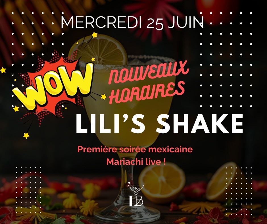 🚨 Nouveauté à ne surtout pas manquer ! 🚨
Au Lili's bar, on vous réserve du changement à partir de la semaine prochaine : on ouvre du mercredi au samedi dès 16h pour vous faire vivre des soirées inoubliables ! 🎉🍹
Et ce n’est pas tout… Tous les deux mercredis, c’est la soirée Lili’s Shake ! La première, mercredi 25 juin, mettra à l’honneur le Mexique avec une Margarita revisitée à tomber par terre, un menu avec une surprise qui va vous faire voyager, et une ambiance fiesta avec un vrai Mariachi pour mettre le feu à la soirée ! 🎺🔥
Alors, ne perdez pas de temps : réservez vite pour cette soirée exceptionnelle à partir de 18h30. On vous garantit des moments de folie, de la bonne humeur et des saveurs à couper le souffle ! 🌶️🥂
☎ 0497/166051
📧lilisbar@outlook.be
Venez vivre l’été en mode décalé, entre rires et coups de tequila ! 🌟
#LilisShake #SoiréeMexique #FêteGourmande #RéservezVite