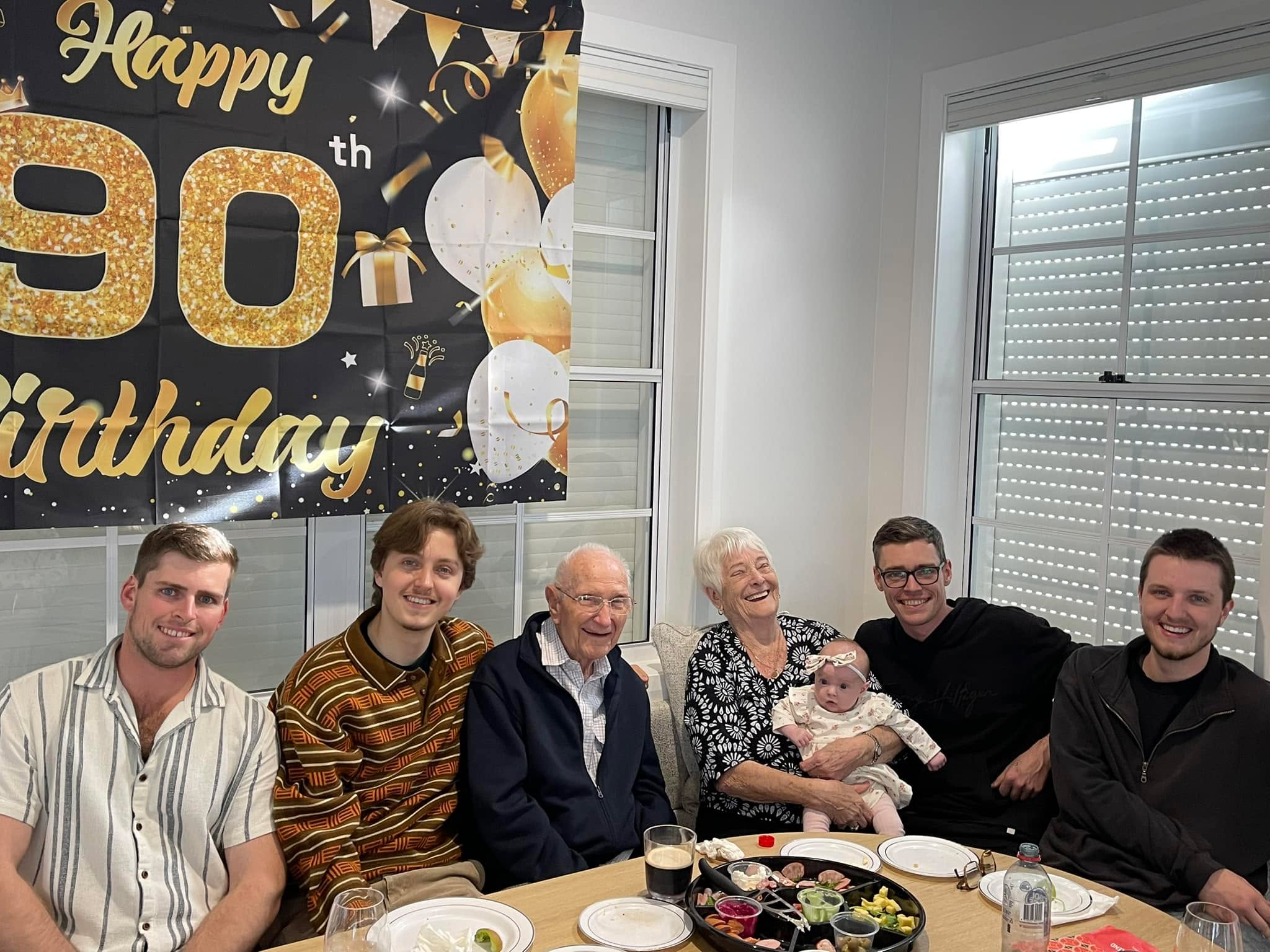 Happy 90th Birthday to our fabulous Dad, Pop & Grandpop!