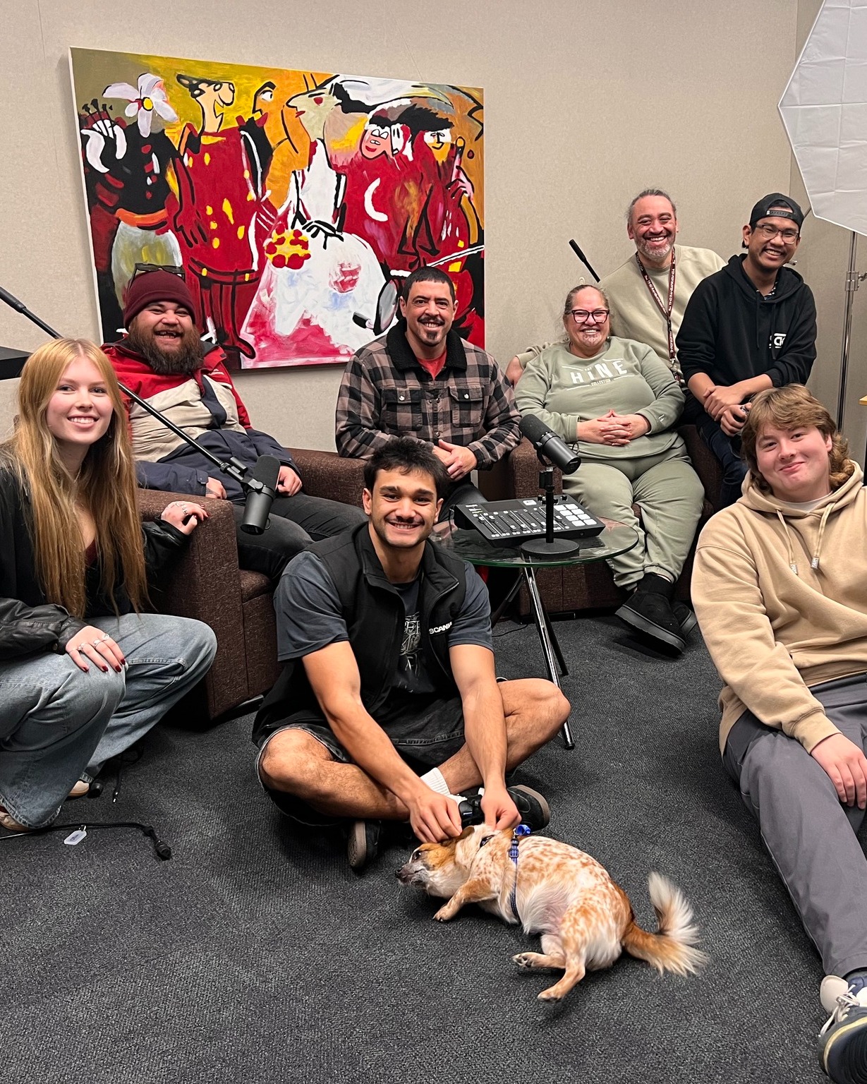 That's a wrap for Crescendo's Term 2 Audio Engineering Interns.
Last day was spent 'on the tools' recording voice overs for the @terehiatheatre / @thedustpalace play Te TÄngi a Te Tūī.
Ka mau te wehi!