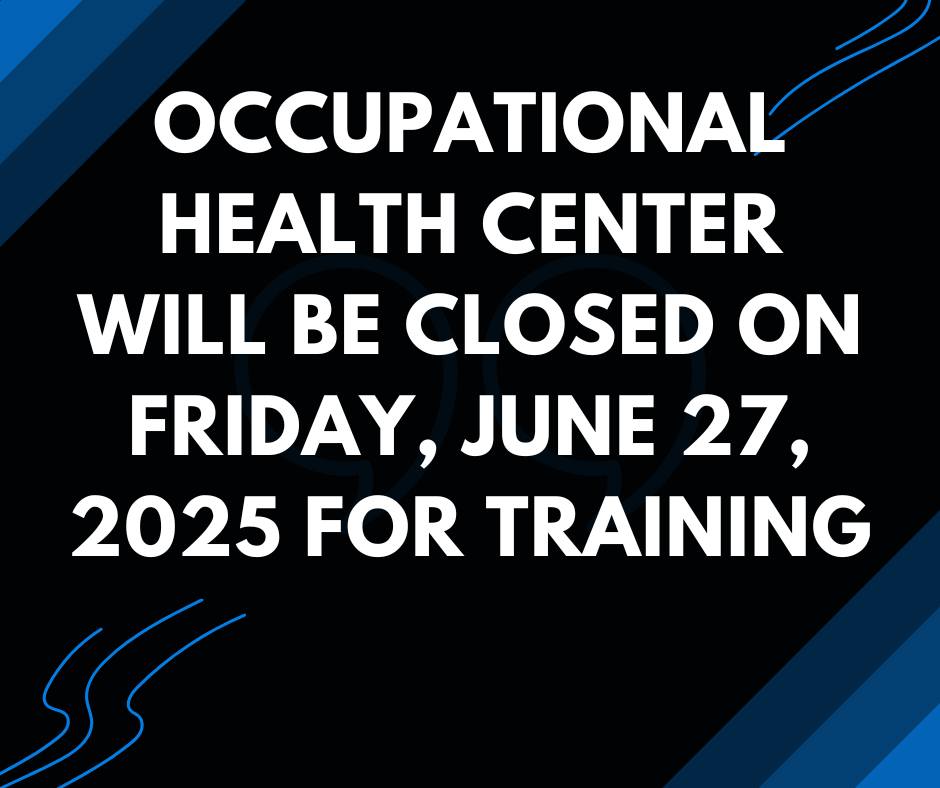 We will be closed on Friday so our staff can participate in training for our new health records system. This new system will allow us to serve you better.